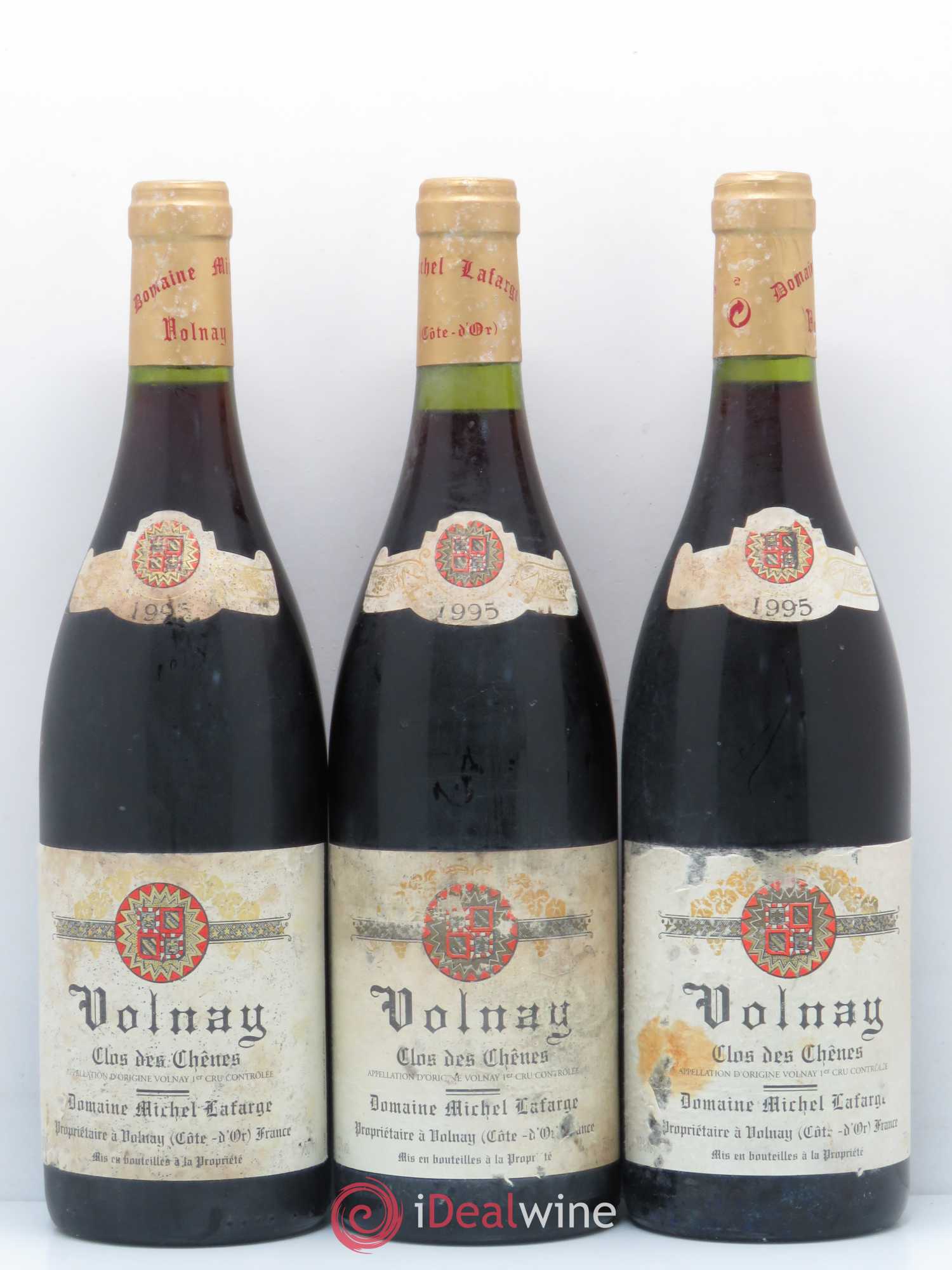 Volnay 1er Cru Clos des Chênes Lafarge (Domaine) 1995 - Lot de 3 bouteilles - 0
