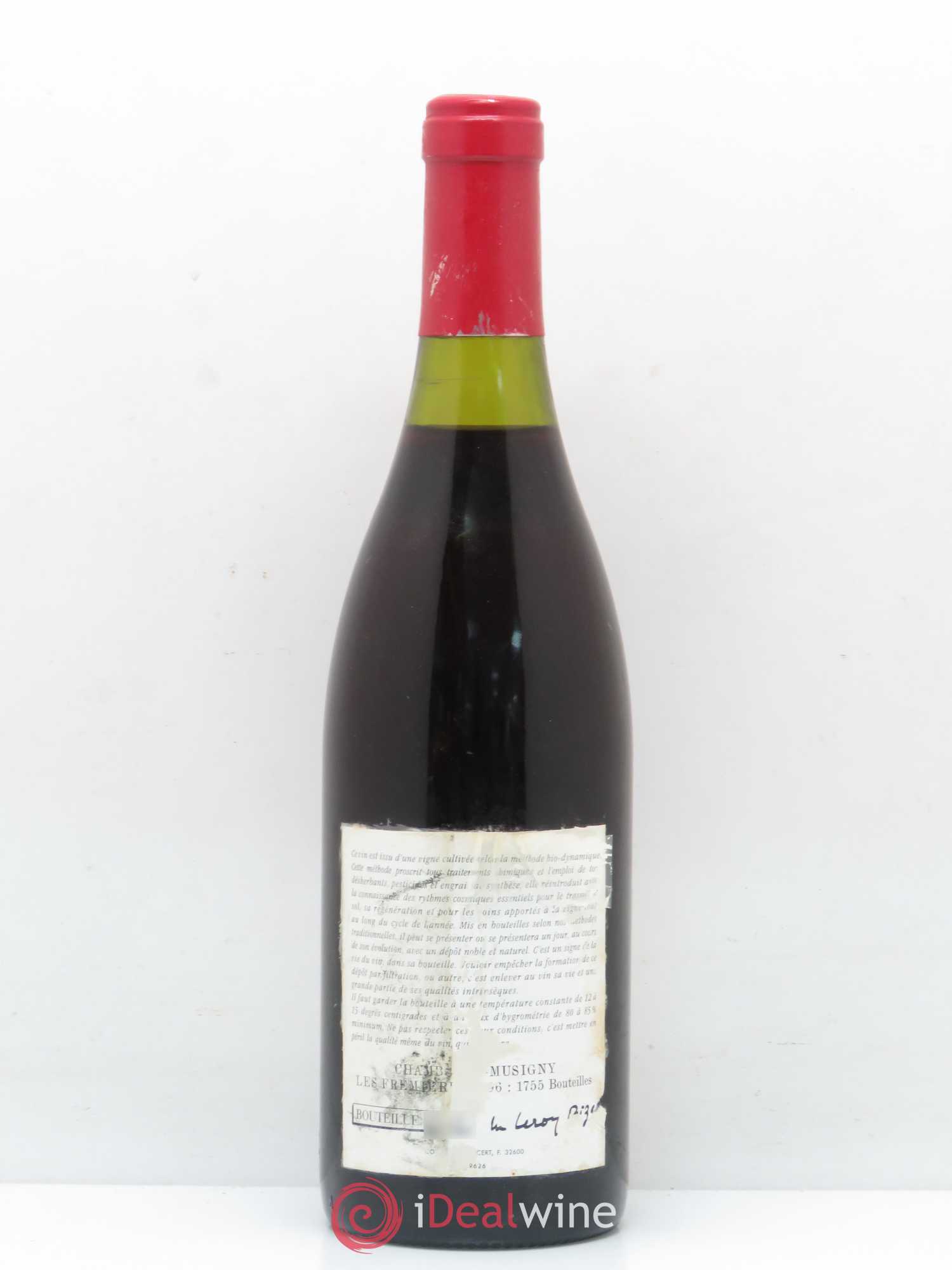 Chambolle-Musigny Les Fremières Leroy (Domaine) 1996 - Lot de 1 bouteille - 1