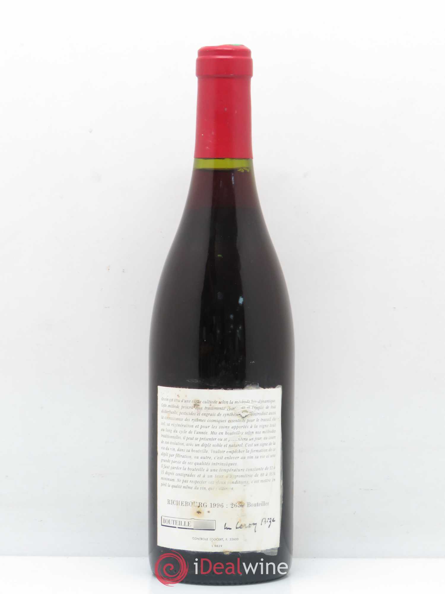 Richebourg Grand Cru Leroy (Domaine) 1996 - Lot of 1 bottle - 1