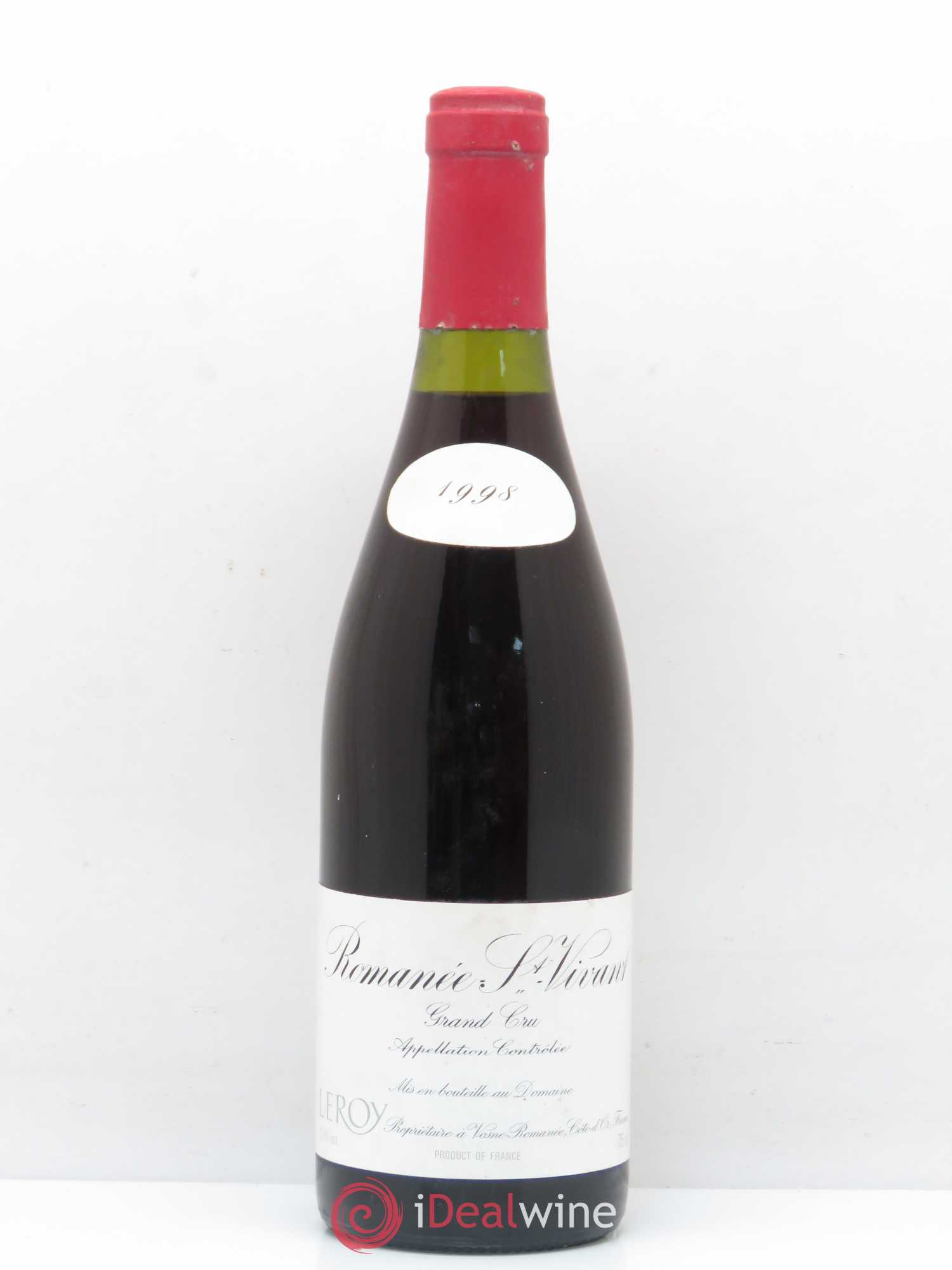 Romanée-Saint-Vivant Grand Cru Leroy (Domaine) 1998 - Lot de 1 bouteille - 0