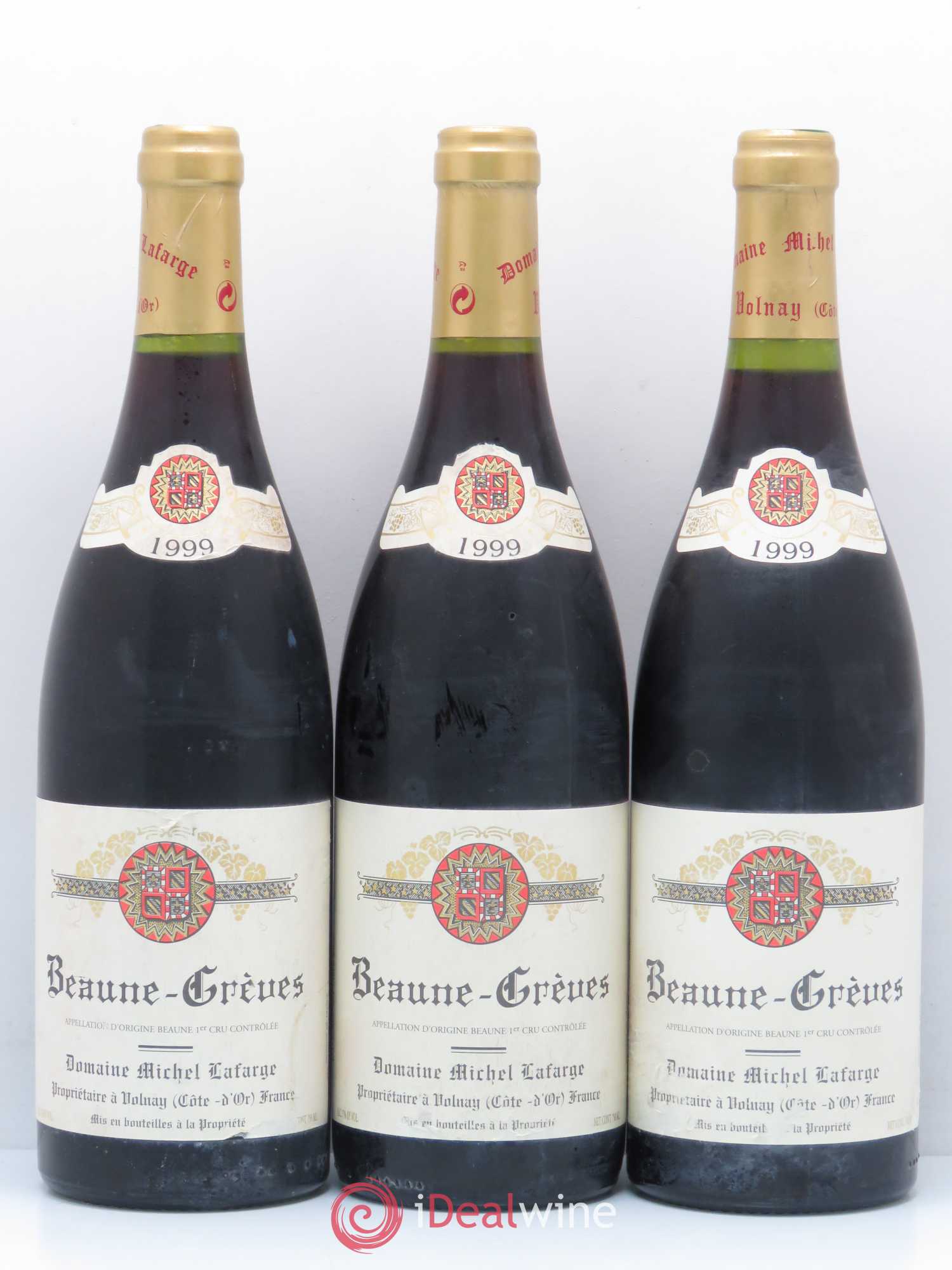 Beaune 1er Cru Grèves Lafarge (Domaine) 1999 - Lot de 3 bouteilles - 0