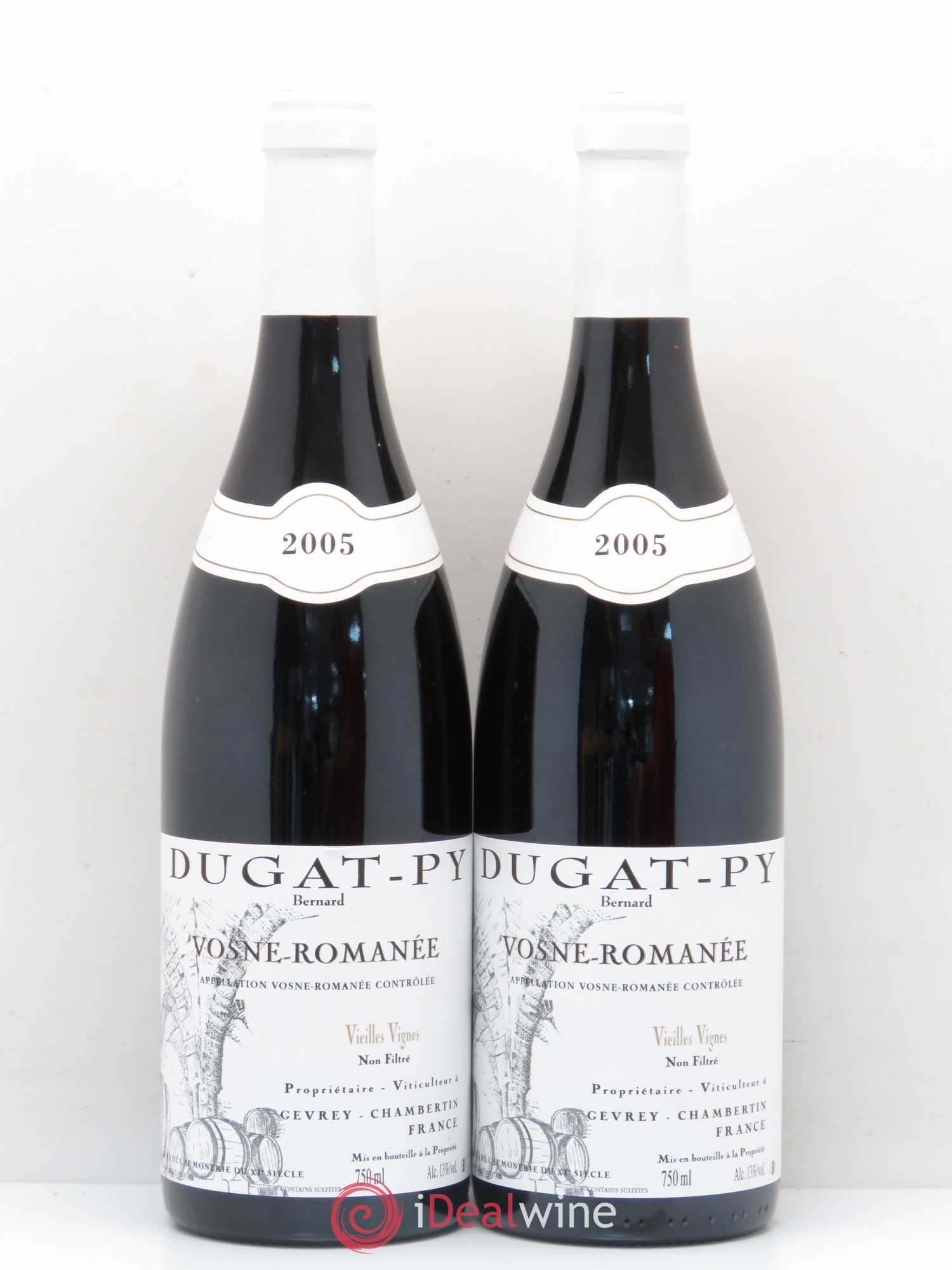 Vosne-Romanée Vieilles Vignes Dugat-Py 2005 - Lot de 2 bouteilles - 0