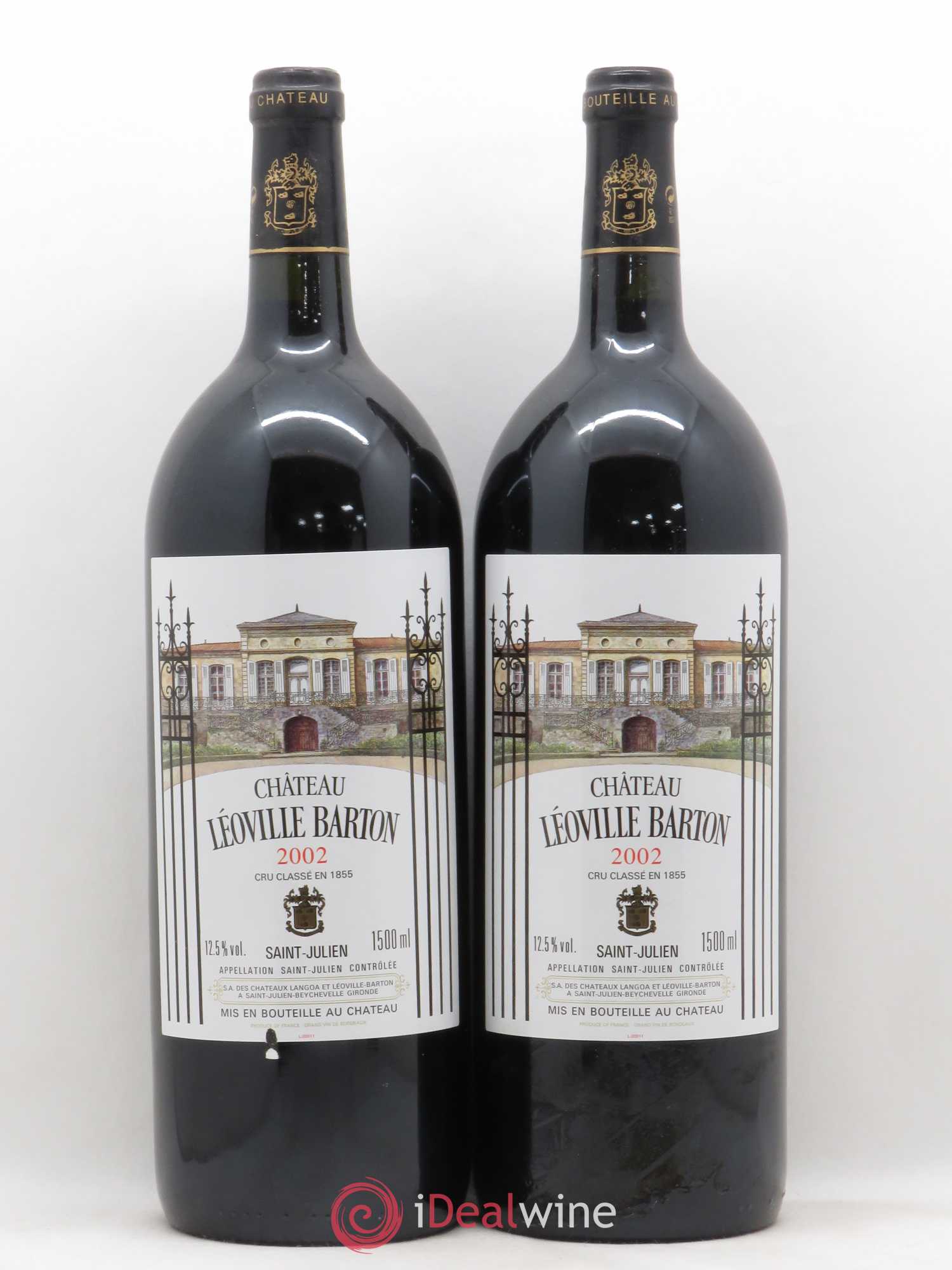 Château Léoville Barton 2ème Grand Cru Classé 2002 - Lot de 2 magnums - 0