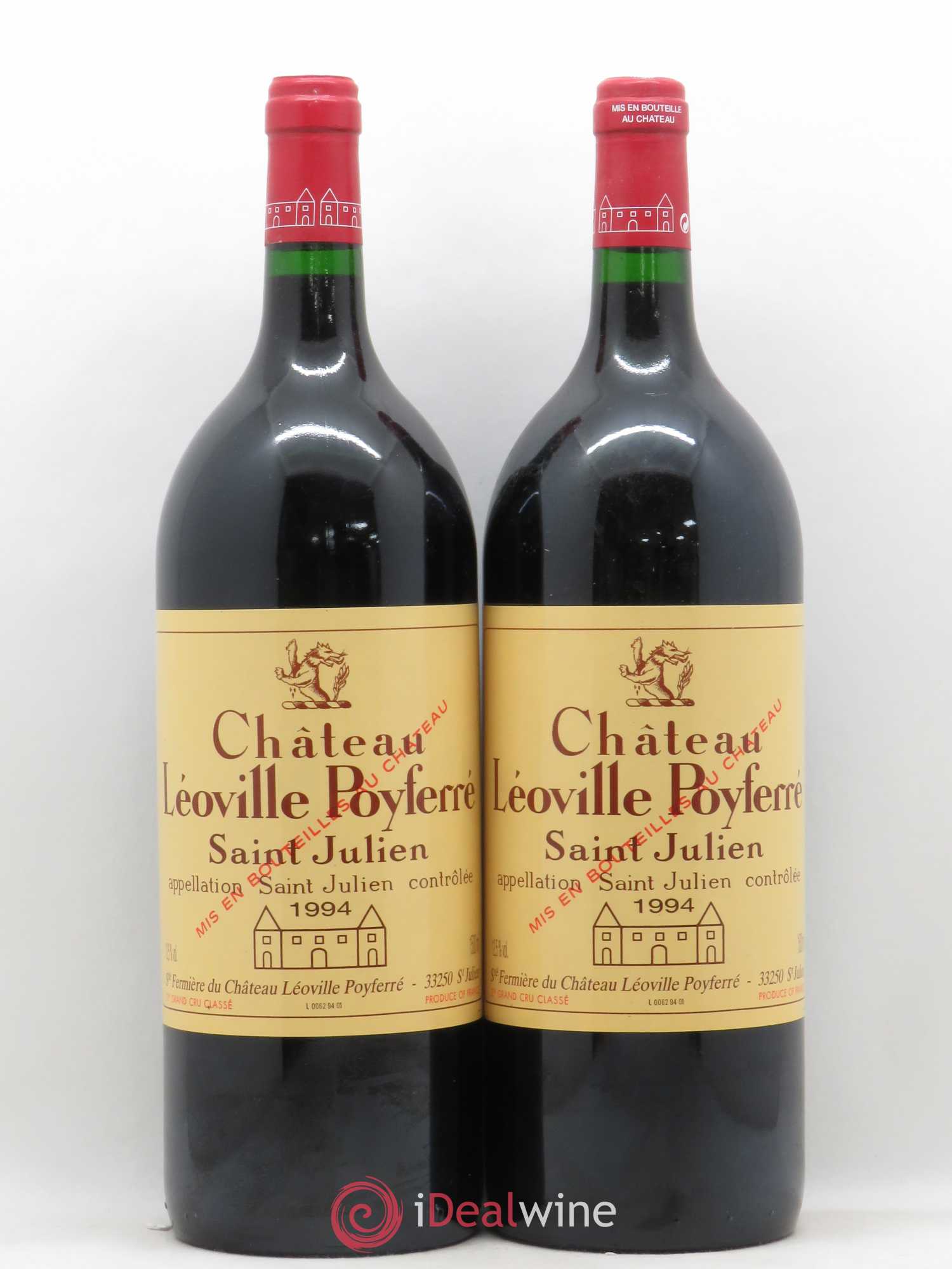 Château Léoville Poyferré 2ème Grand Cru Classé 1994 - Lot de 2 magnums - 0
