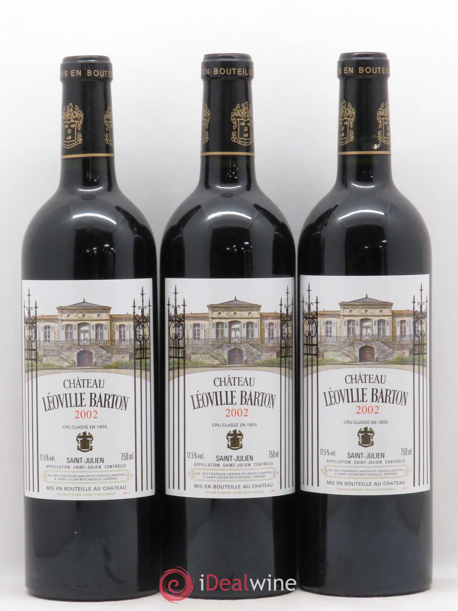 Château Léoville Barton 2ème Grand Cru Classé 2002 - Lot de 12 bouteilles - 1