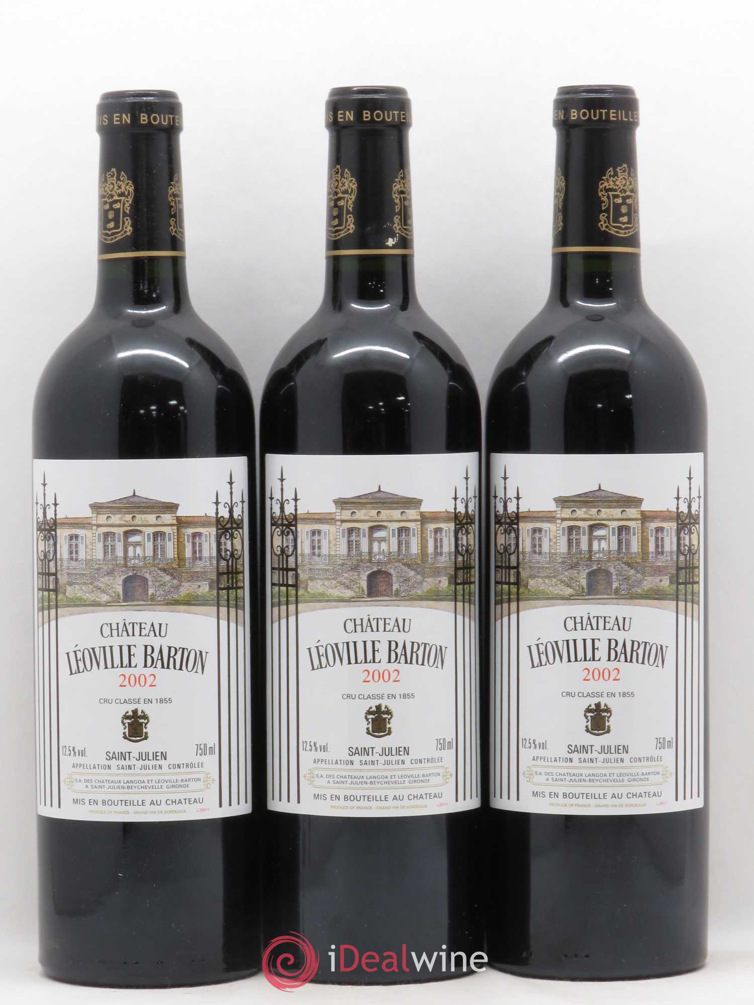 Château Léoville Barton 2ème Grand Cru Classé 2002 - Lot de 12 bouteilles - 2