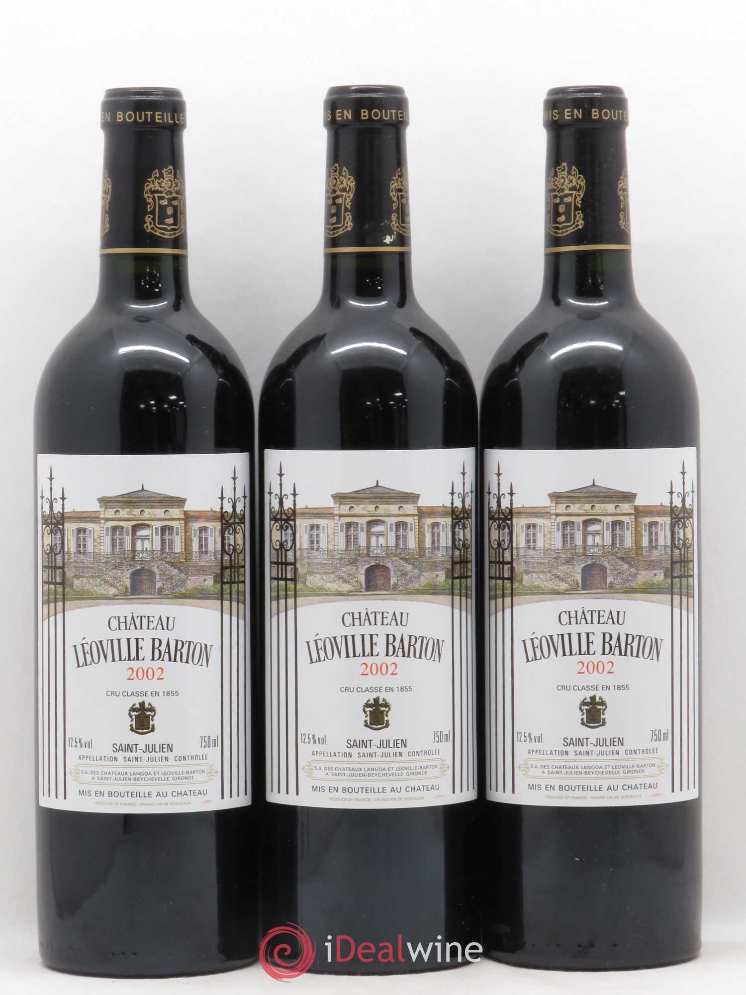 Château Léoville Barton 2ème Grand Cru Classé 2002 - Lot de 12 bouteilles - 4
