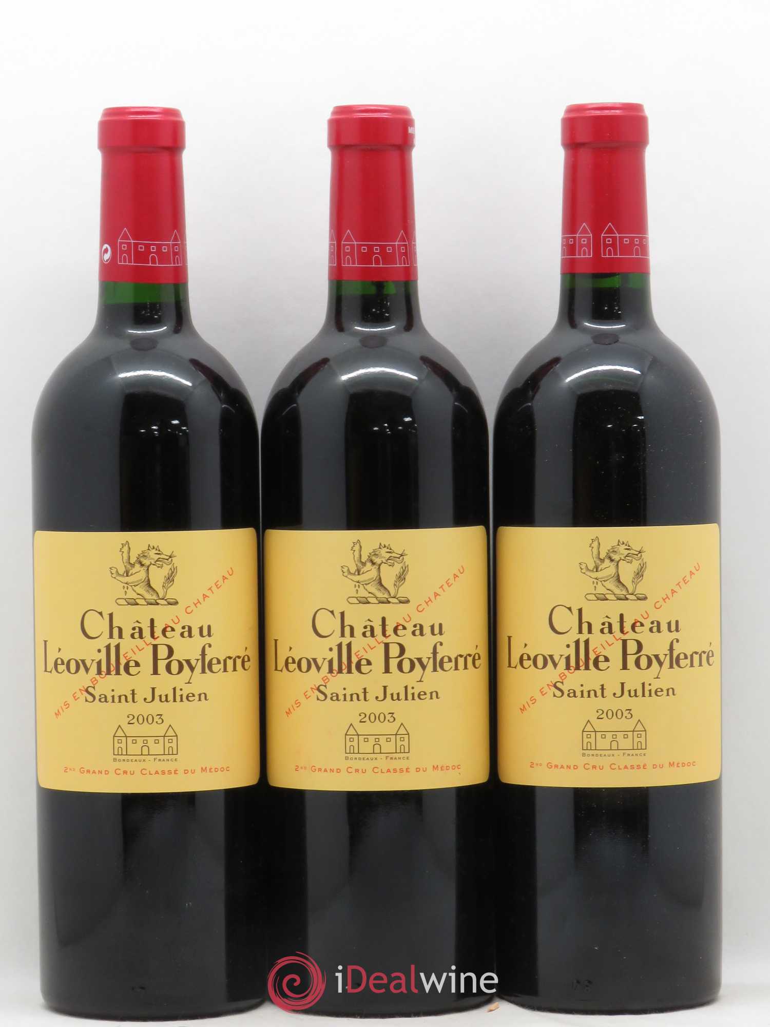 Château Léoville Poyferré 2ème Grand Cru Classé 2003 - Lot de 6 bouteilles - 2