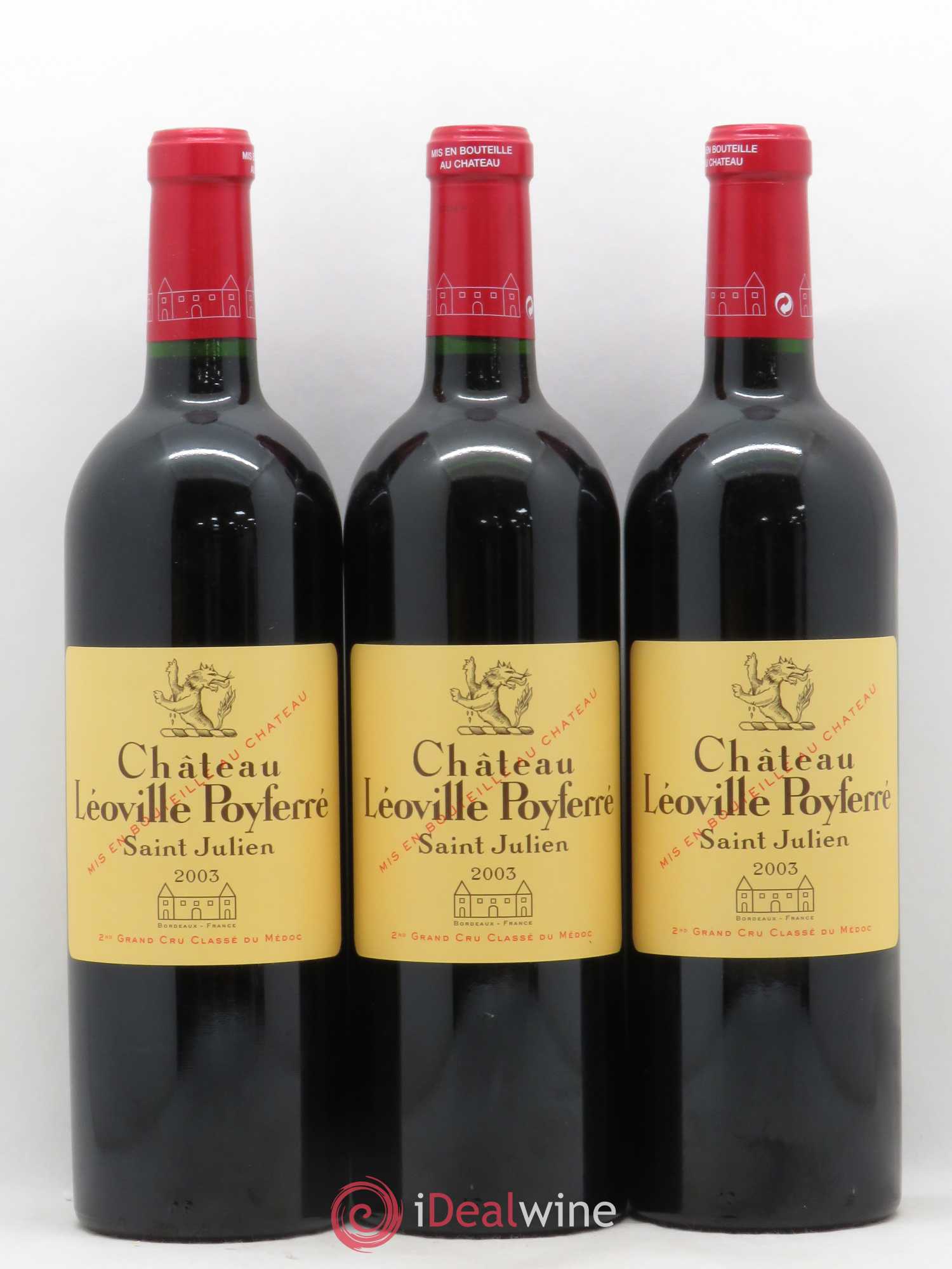 Château Léoville Poyferré 2ème Grand Cru Classé 2003 - Lot de 6 bouteilles - 2