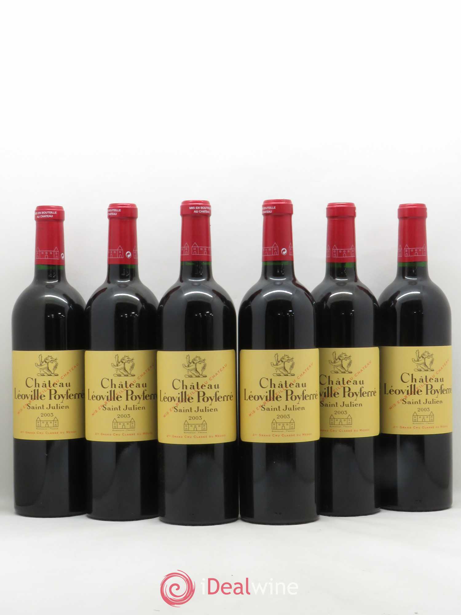 Château Léoville Poyferré 2ème Grand Cru Classé 2003 - Lot de 6 bouteilles - 0