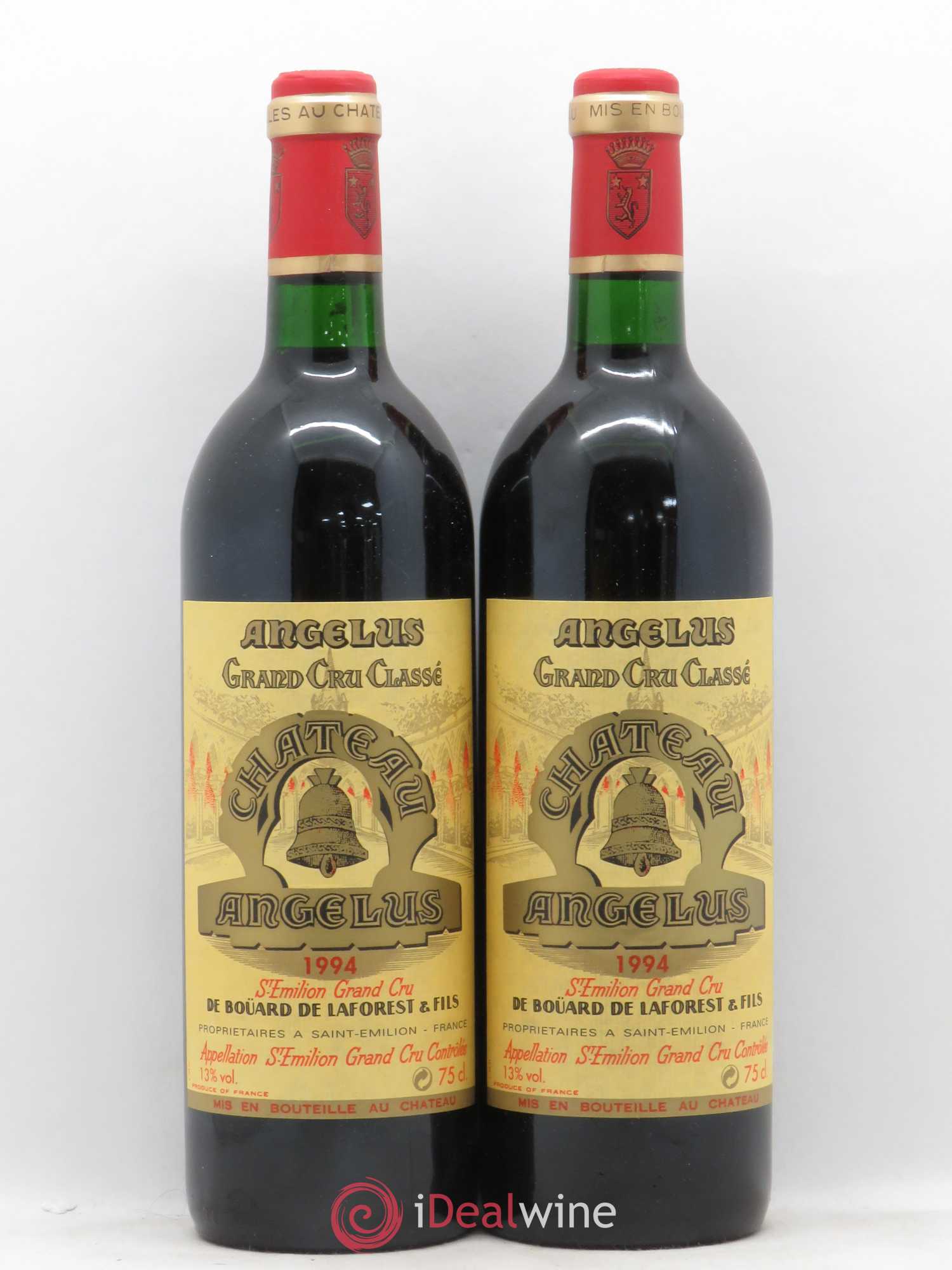 Château Angélus 1er Grand Cru Classé A 1994 - Lot de 2 bouteilles - 0