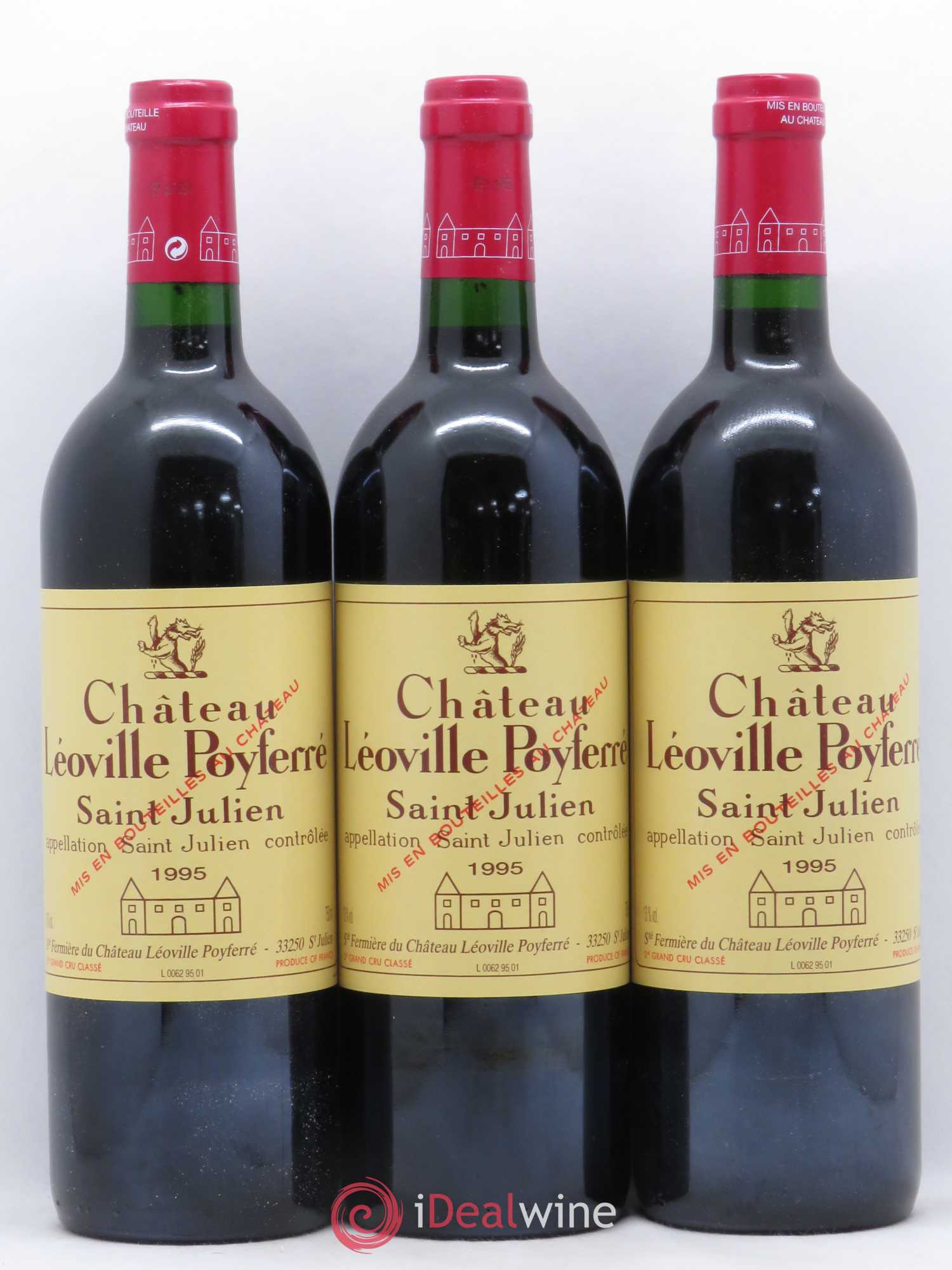 Château Léoville Poyferré 2ème Grand Cru Classé 1995 - Lot de 12 bouteilles - 3
