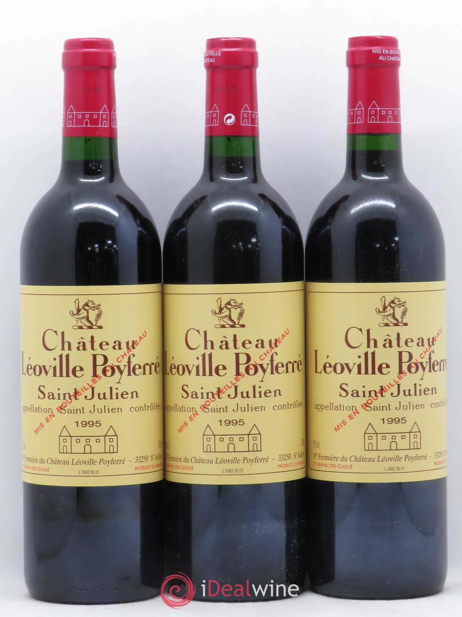 Château Léoville Poyferré 2ème Grand Cru Classé 1995 - Lot de 12 bouteilles - 4