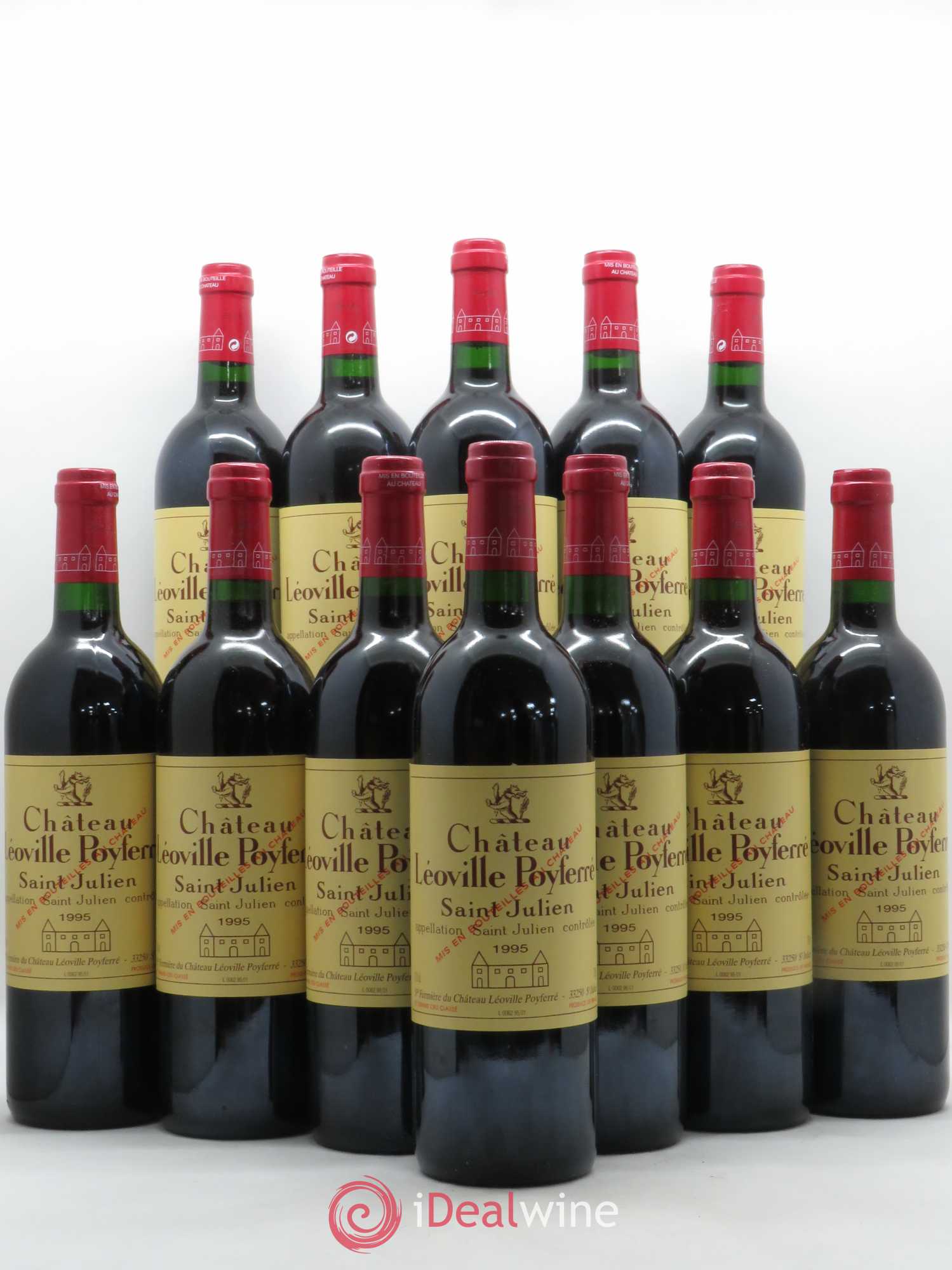 Château Léoville Poyferré 2ème Grand Cru Classé 1995 - Lot de 12 bouteilles - 0