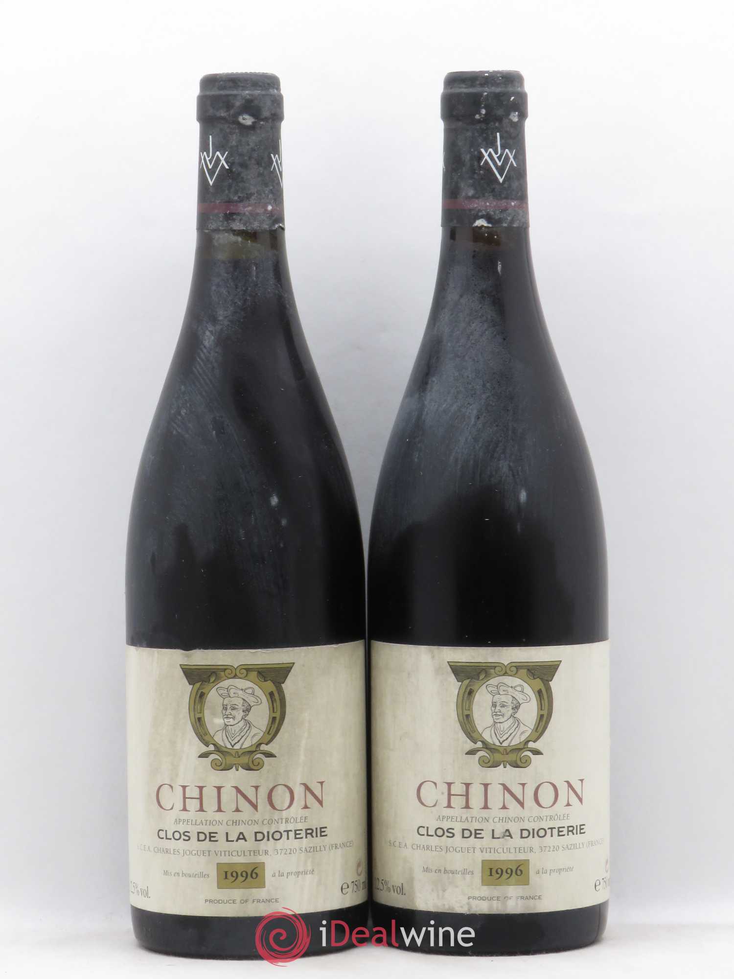 Chinon Clos de La Dioterie Charles Joguet 1996 - Lot de 2 bouteilles - 0