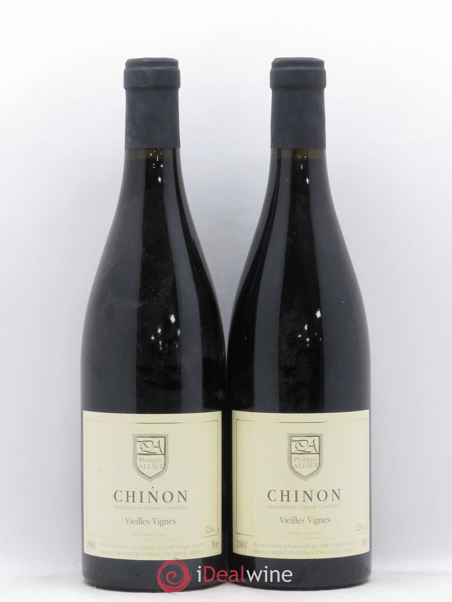Chinon Vieilles Vignes Philippe Alliet 2001 - Lot de 2 bouteilles - 0