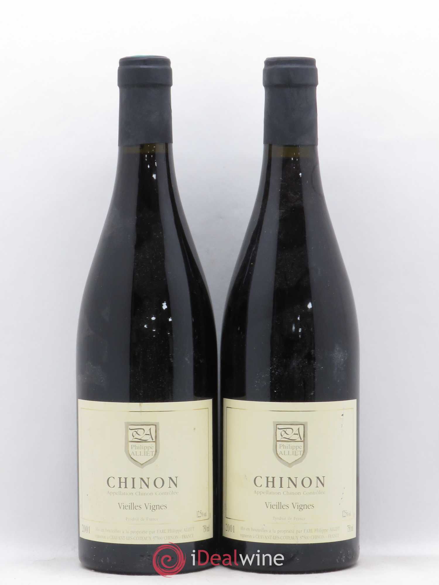 Chinon Vieilles Vignes Philippe Alliet 2001 - Lot de 2 bouteilles - 0