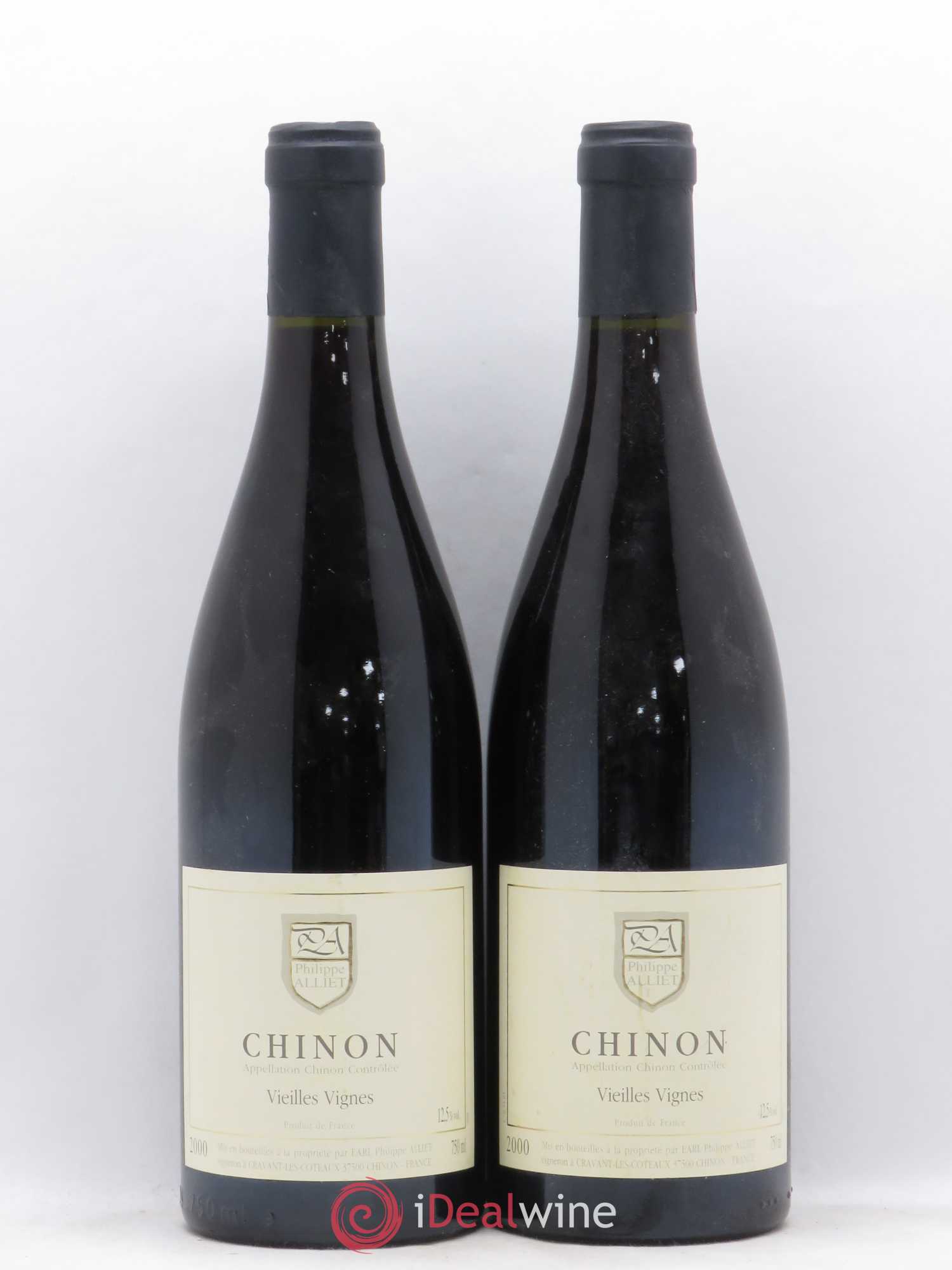 Chinon Vieilles Vignes Philippe Alliet 2000 - Lot de 2 bouteilles - 0