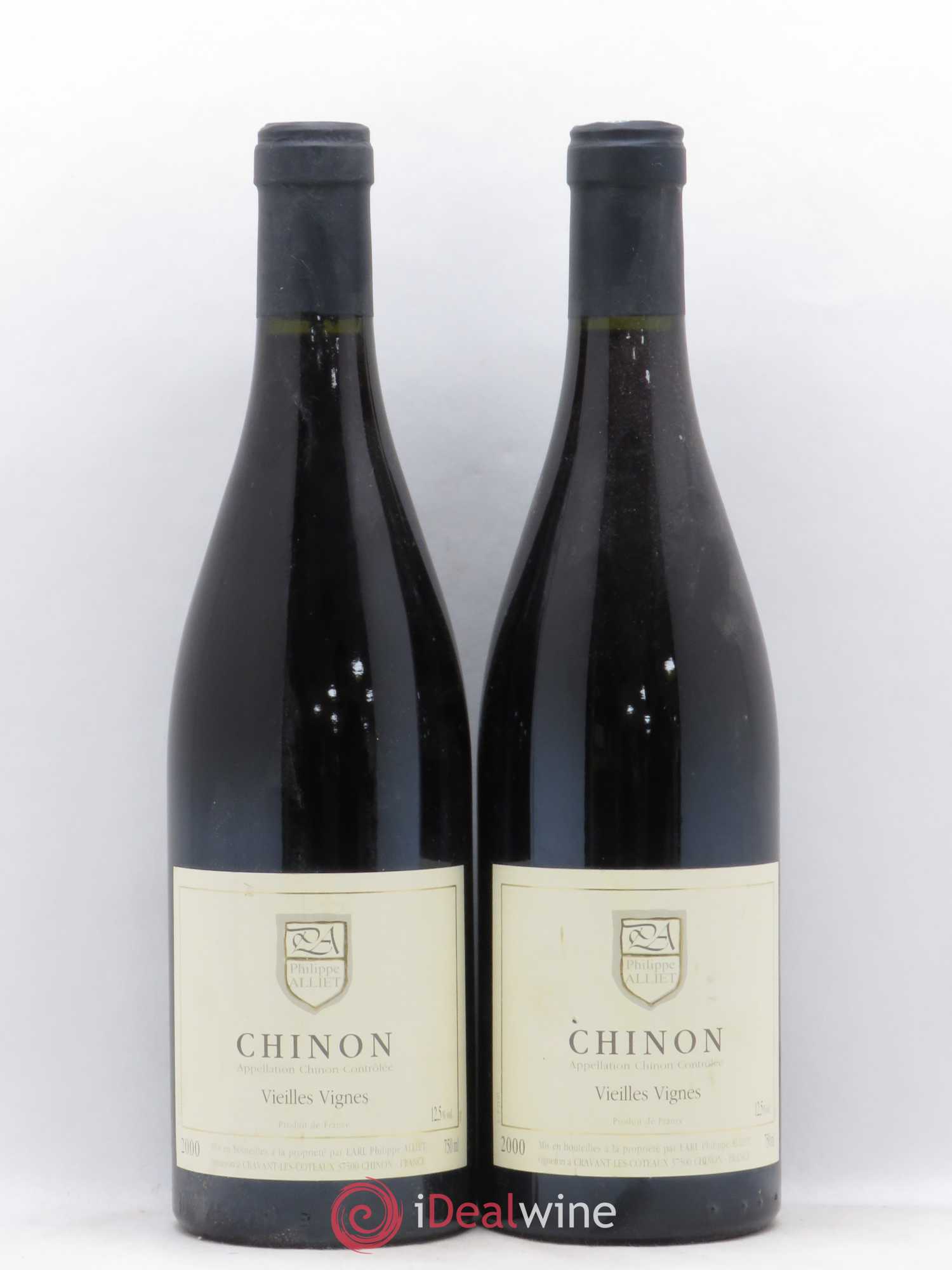 Chinon Vieilles Vignes Philippe Alliet 2000 - Lot de 2 bouteilles - 0