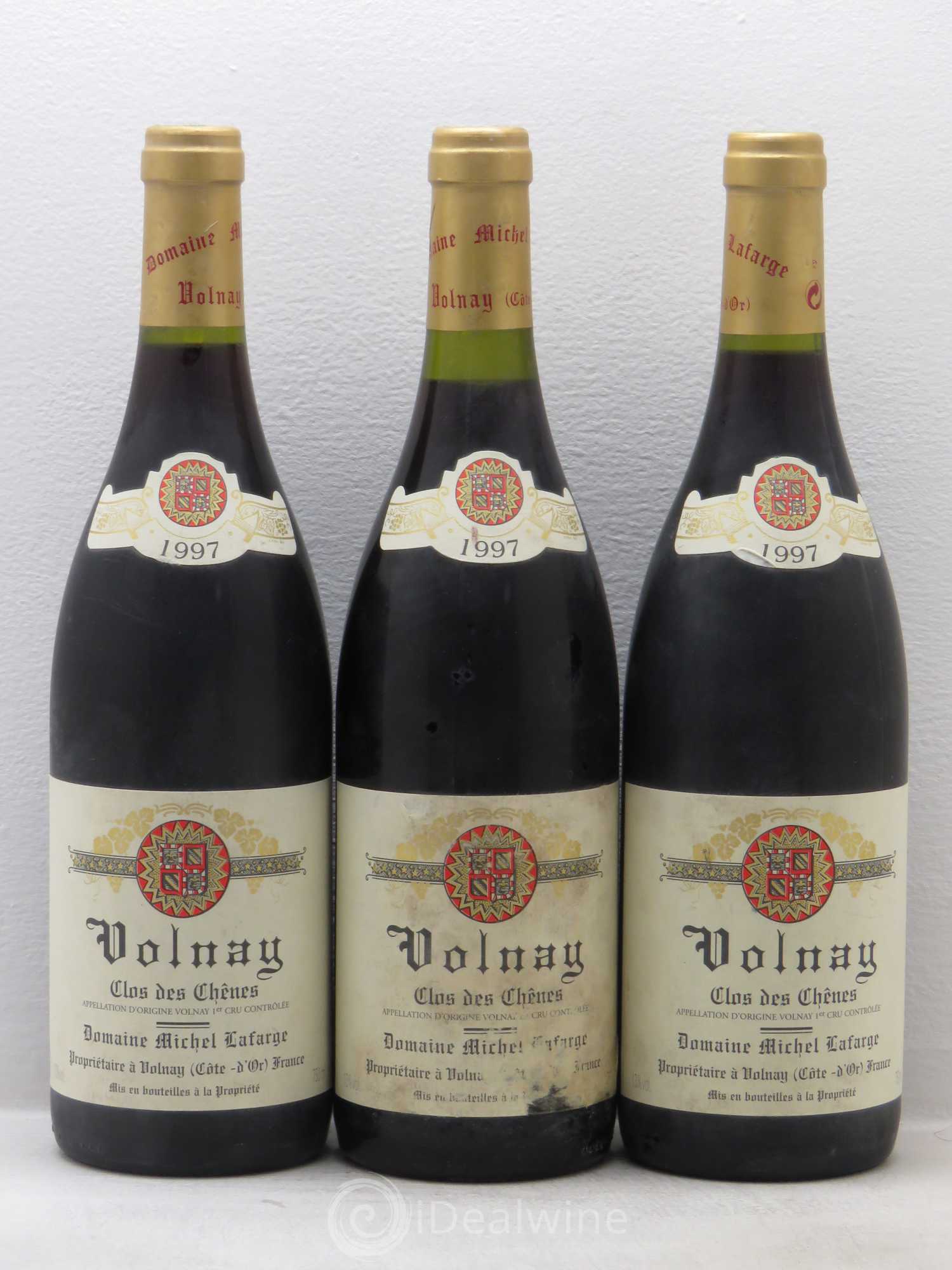 Volnay 1er Cru Clos des Chênes Lafarge (Domaine) 1997 - Lot de 3 bouteilles - 0