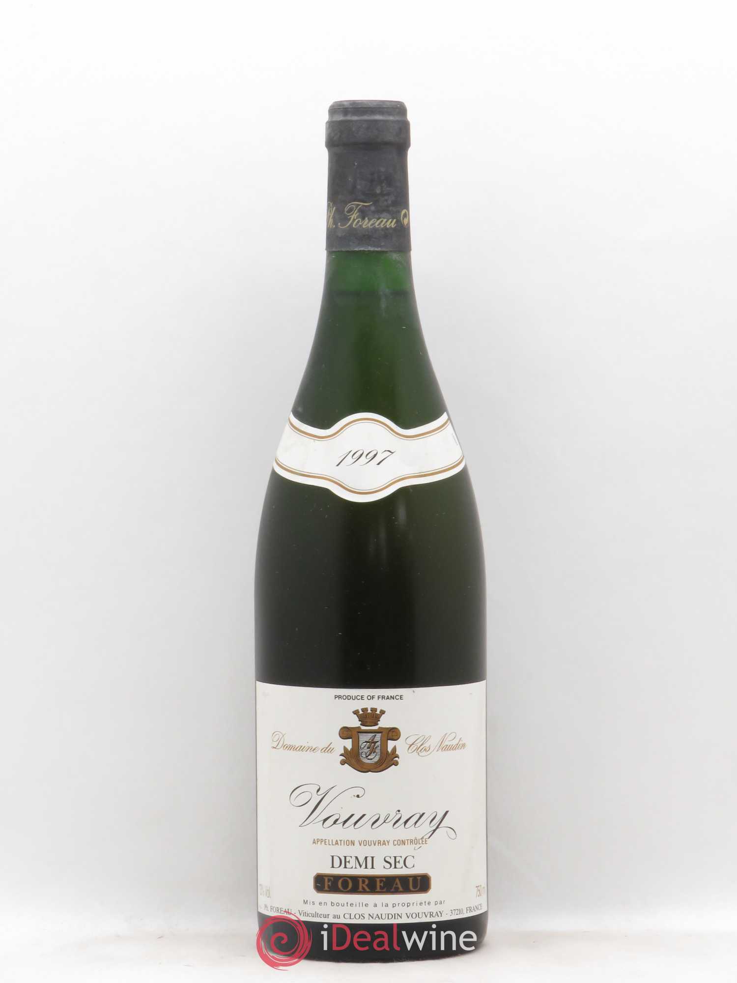 Vouvray Demi-Sec Clos Naudin - Philippe Foreau 1997 - Lot of 1 bottle - 0