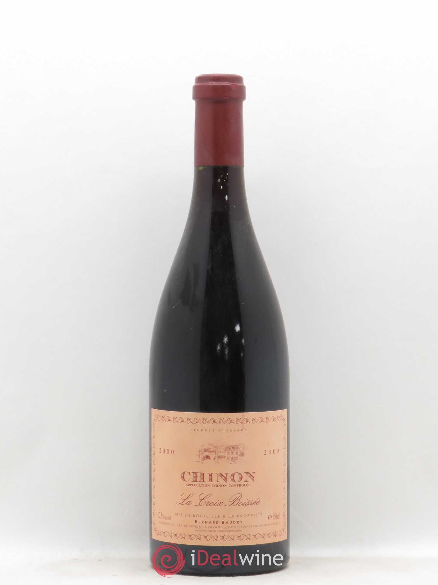 Chinon La Croix Boissée Bernard Baudry 2000 - Lot de 1 bouteille - 0