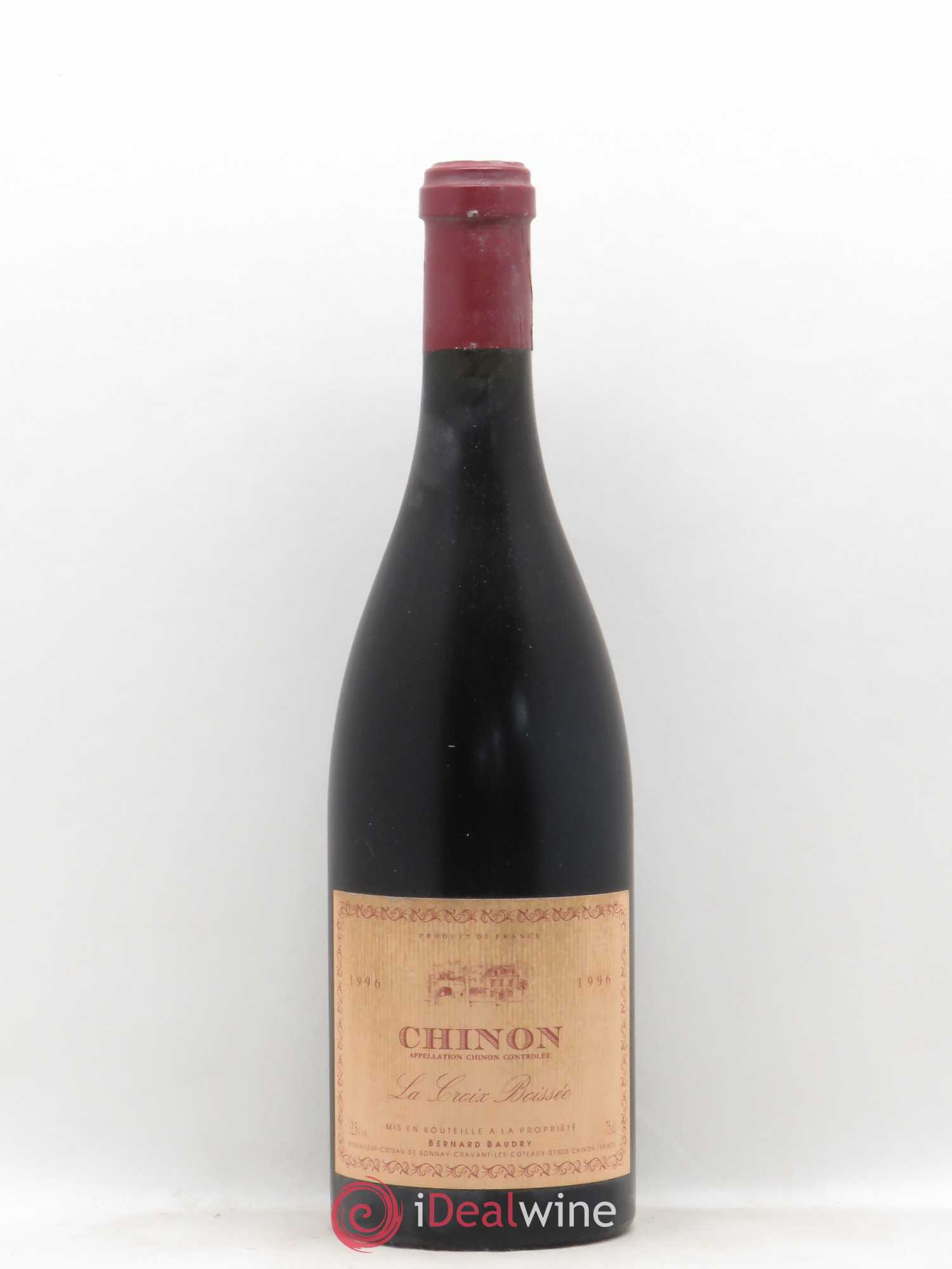 Chinon La Croix Boissée Bernard Baudry 1996 - Lot de 1 bouteille - 0