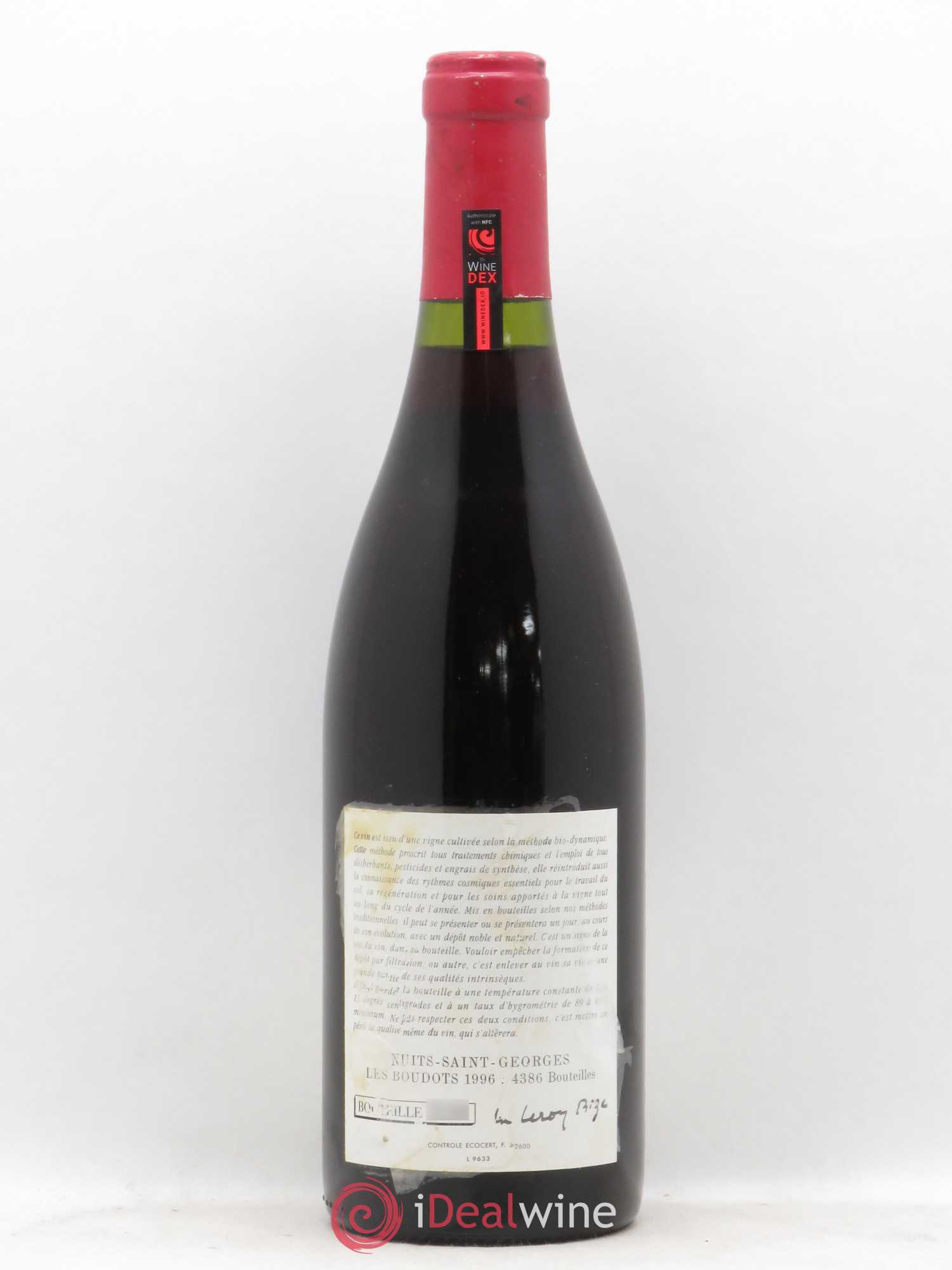 Nuits-Saint-Georges 1er Cru Aux Boudots Leroy (Domaine) 1996 - Lot de 1 bouteille - 1