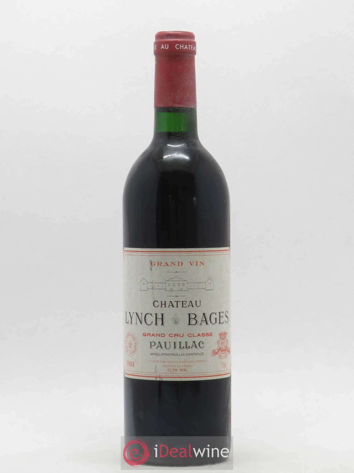 Château Lynch Bages 5ème Grand Cru Classé 1988 - Lot de 1 bouteille - 0