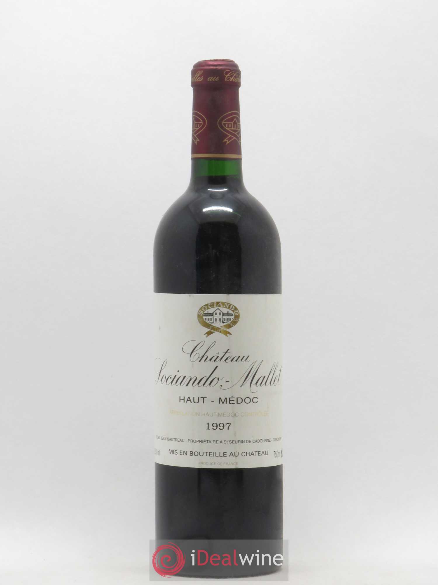 Château Sociando Mallet 1997 - Lot de 1 bouteille - 0