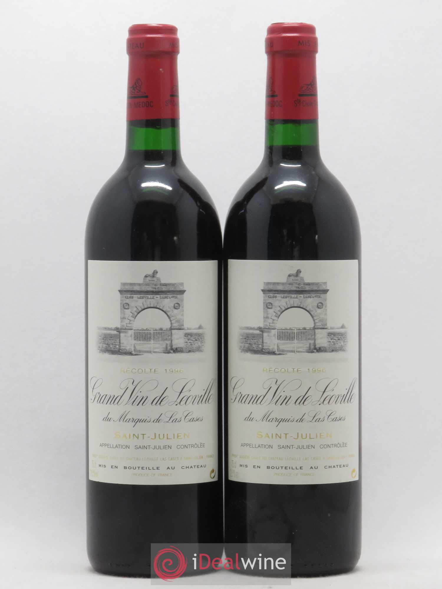Château Léoville Las Cases 2ème Grand Cru Classé 1996 - Lot de 2 bouteilles - 0