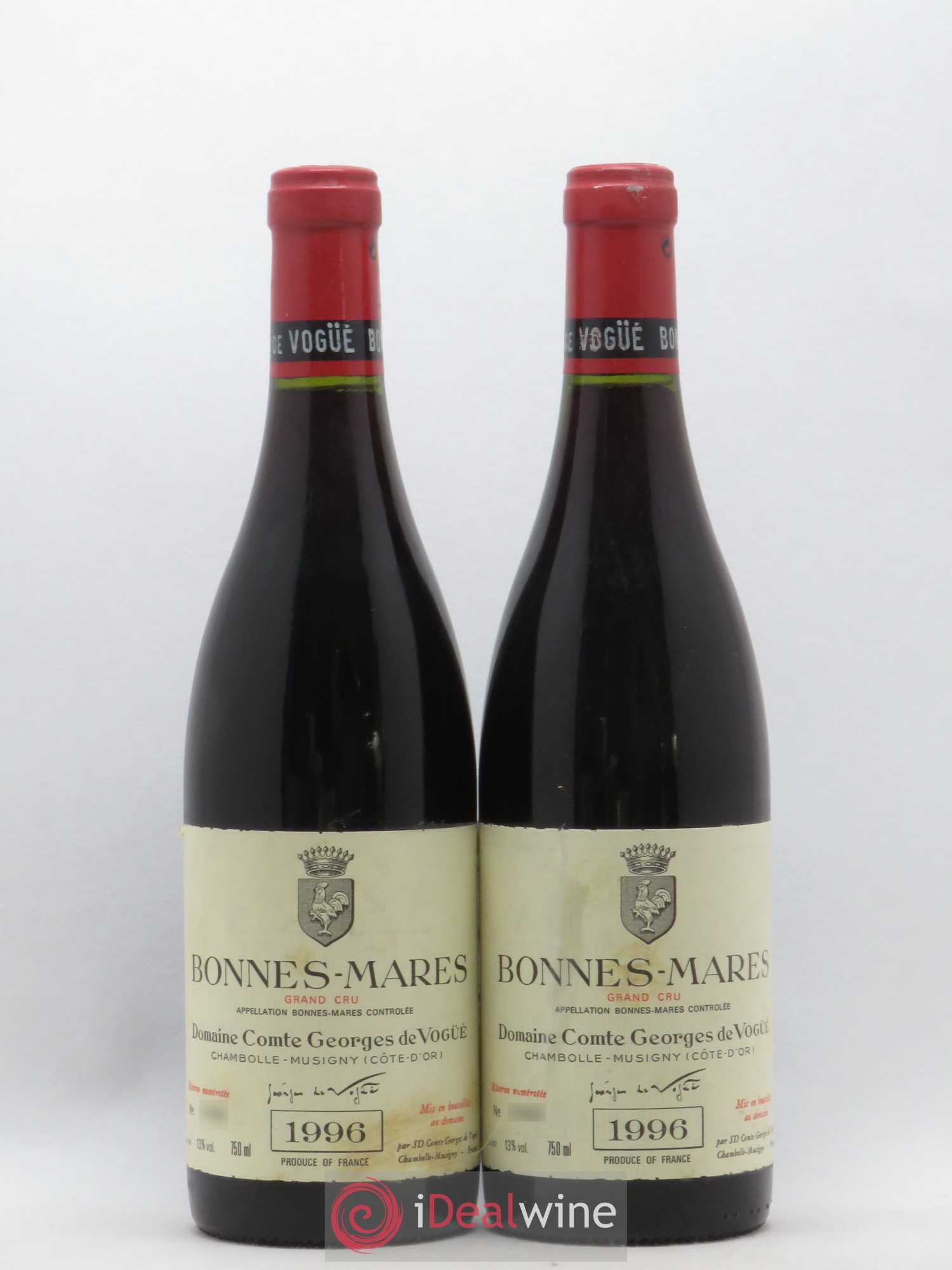 Bonnes-Mares Grand Cru Comte Georges de Vogüé 1996 - Lot de 2 bouteilles - 0