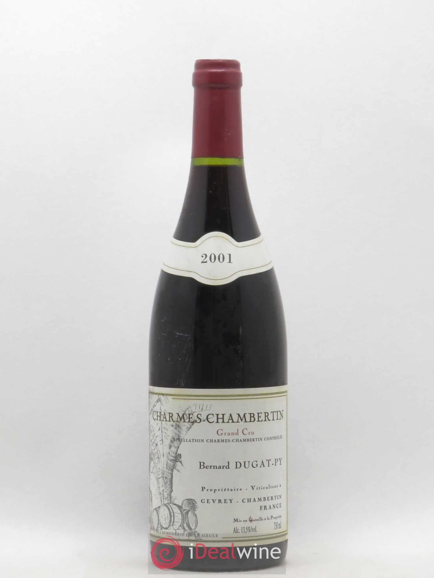 Charmes-Chambertin Grand Cru Dugat-Py 2001 - Lot de 1 bouteille - 0