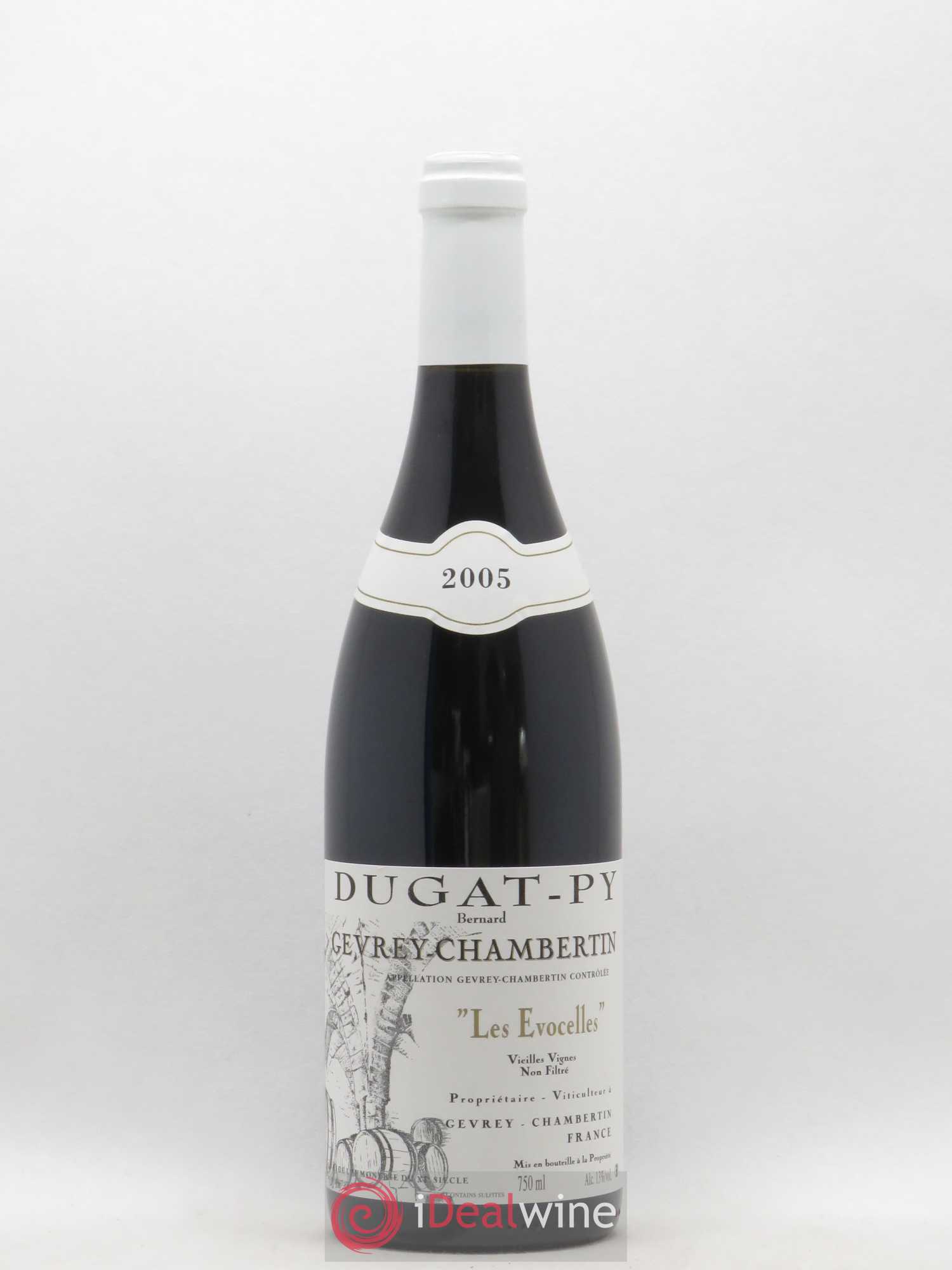 Gevrey-Chambertin Les Evocelles Vieilles Vignes Dugat-Py Vielles Vignes 2005 - Lot de 1 bouteille - 0