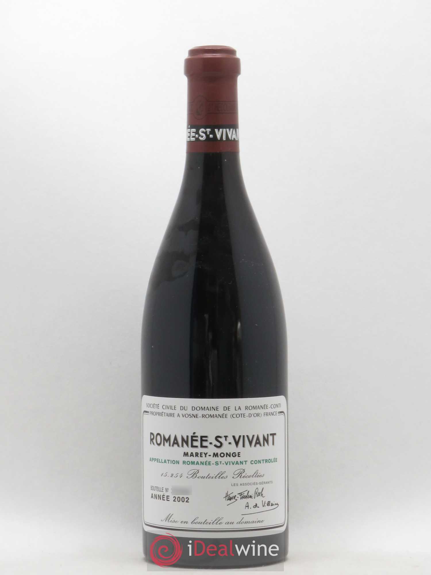 Romanée-Saint-Vivant Grand Cru Domaine de la Romanée-Conti 2002 - Lot de 1 bouteille - 0