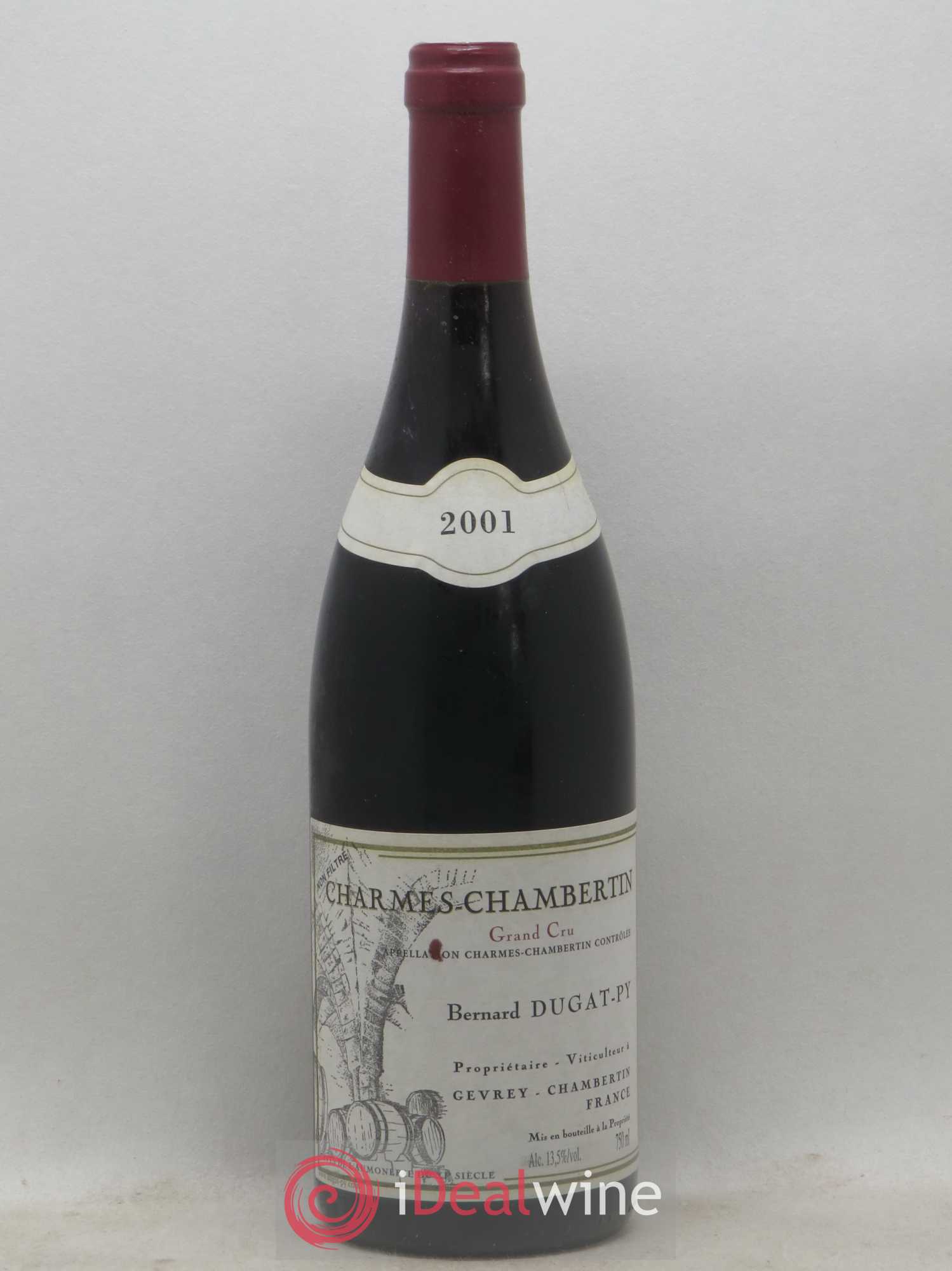 Charmes-Chambertin Grand Cru Dugat-Py 2001 - Lot de 1 bouteille - 0