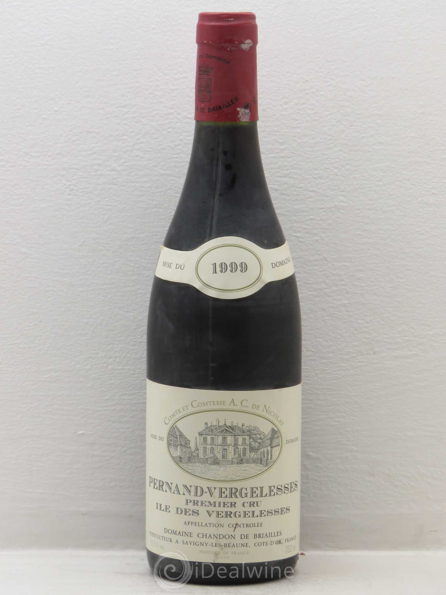 Pernand-Vergelesses 1er Cru 1999 - Lot de 1 bouteille - 0