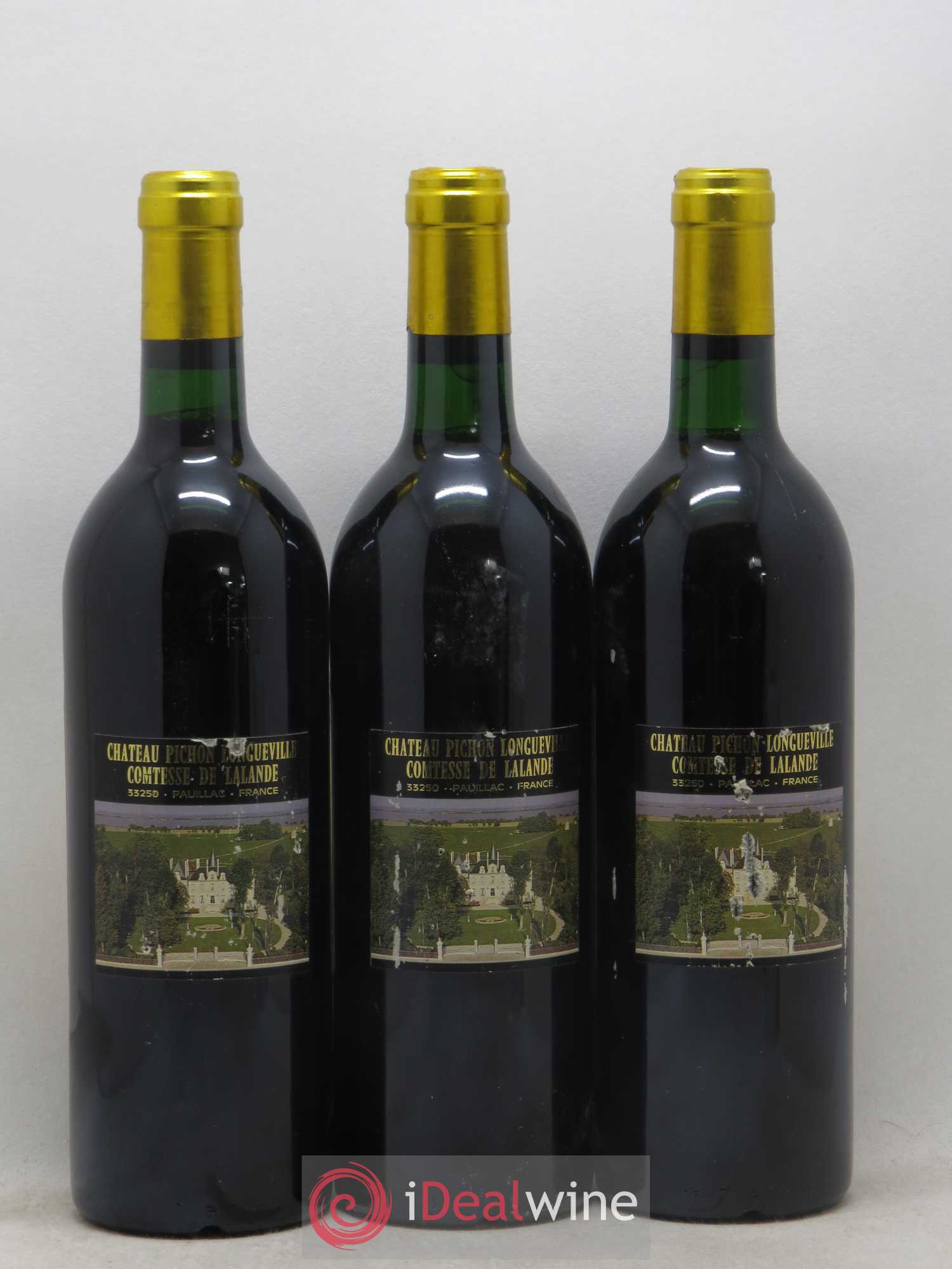 Château Pichon Longueville Comtesse de Lalande 2ème Grand Cru Classé 1989 - Lot de 3 bouteilles - 1