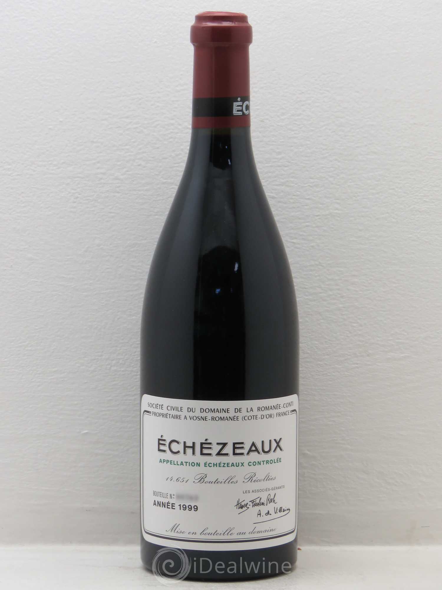 Echezeaux Grand Cru Domaine de la Romanée-Conti 1999 - Lot de 1 bouteille - 0