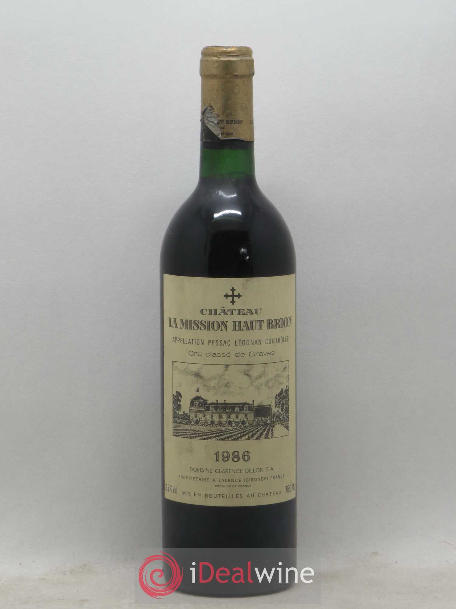 Château la Mission Haut-Brion Cru Classé de Graves 1986 - Lot de 1 bouteille - 0