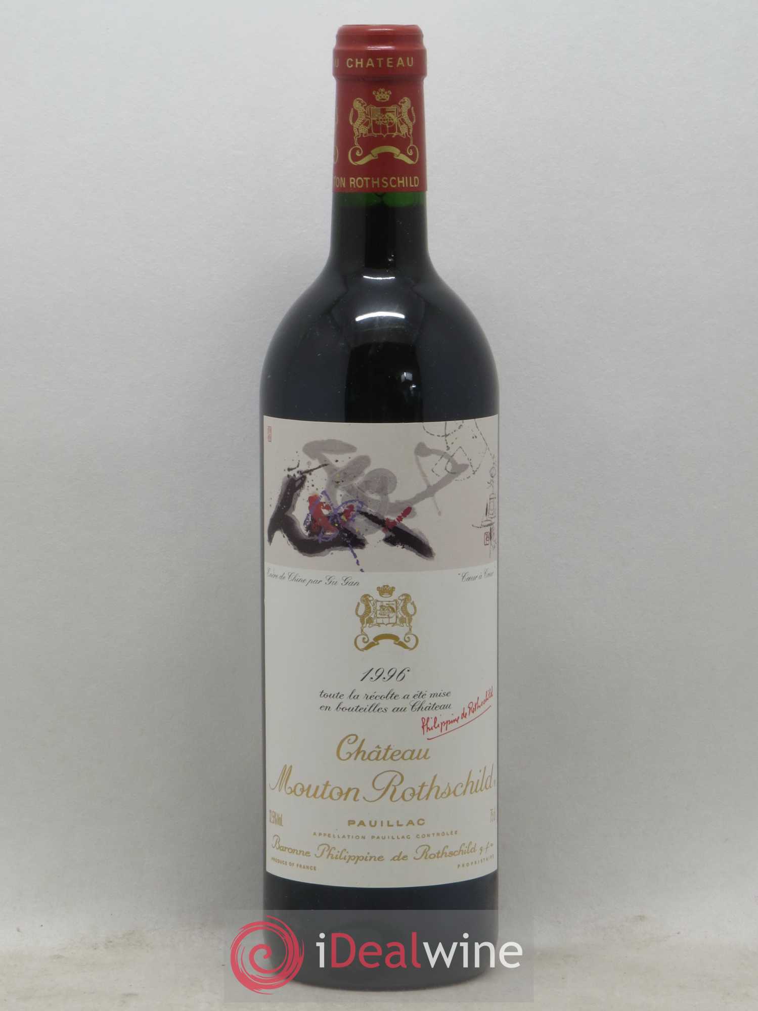 Château Mouton Rothschild 1er Grand Cru Classé 1996 - Lot de 1 bouteille - 0