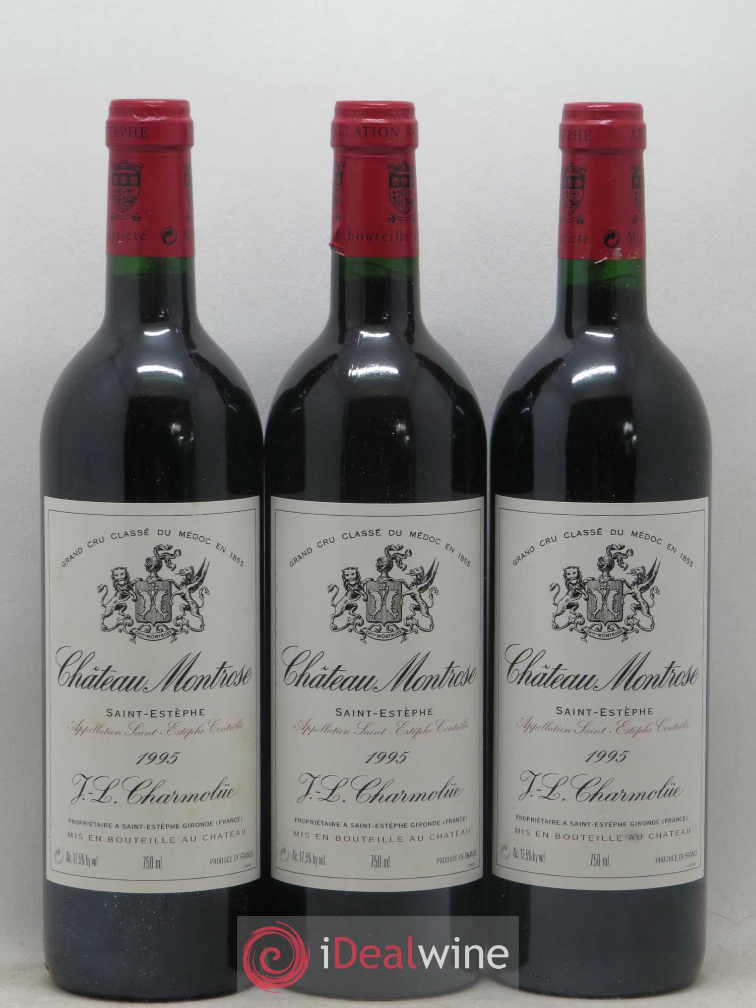 Château Montrose 2ème Grand Cru Classé 1995 - Lot de 3 bouteilles - 0