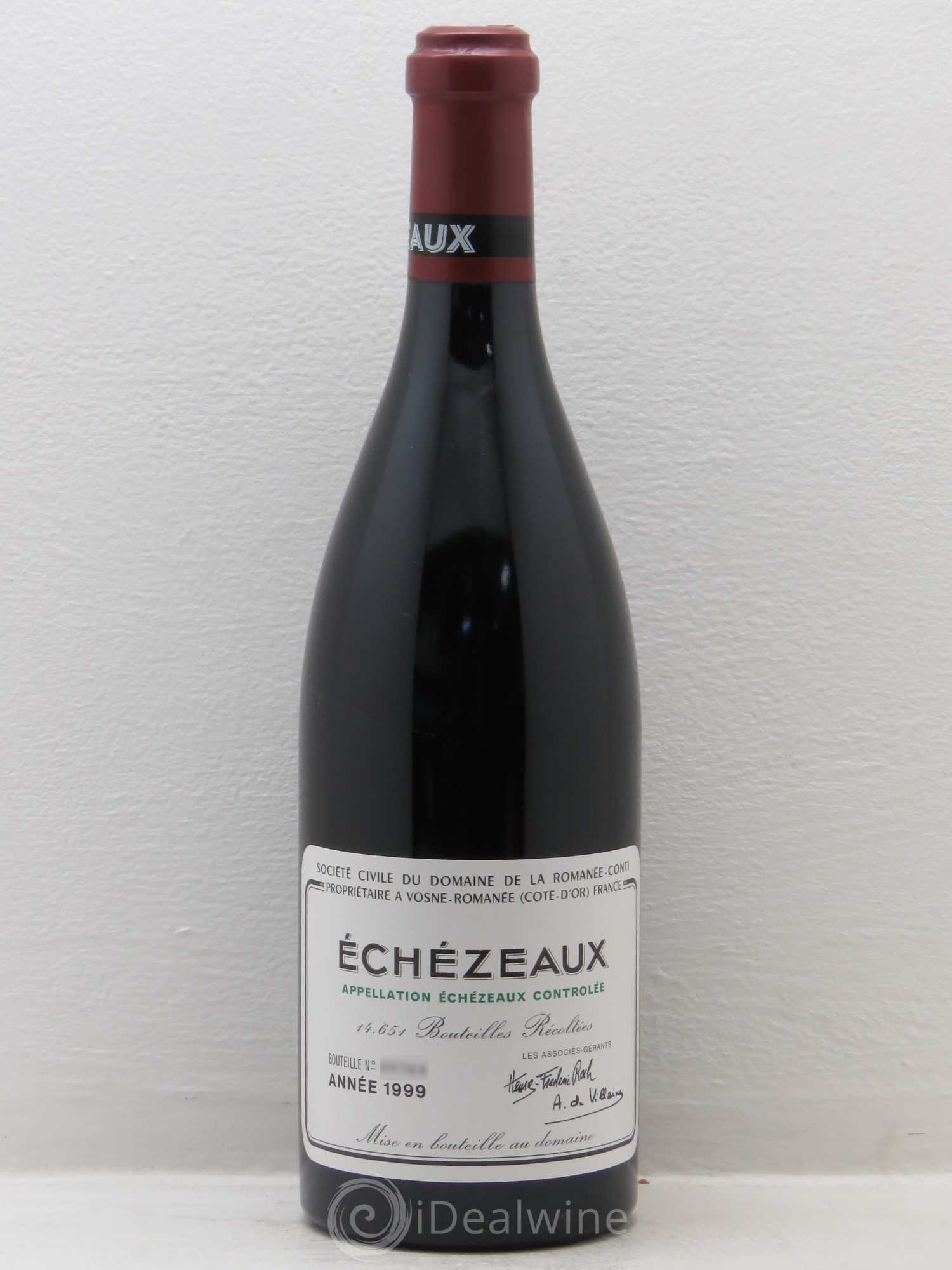 Echezeaux Grand Cru Domaine de la Romanée-Conti 1999 - Lot de 1 bouteille - 0