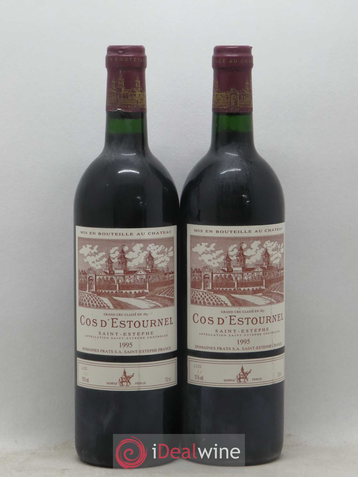 Cos d'Estournel 2ème Grand Cru Classé 1995 - Lot de 2 bouteilles - 0