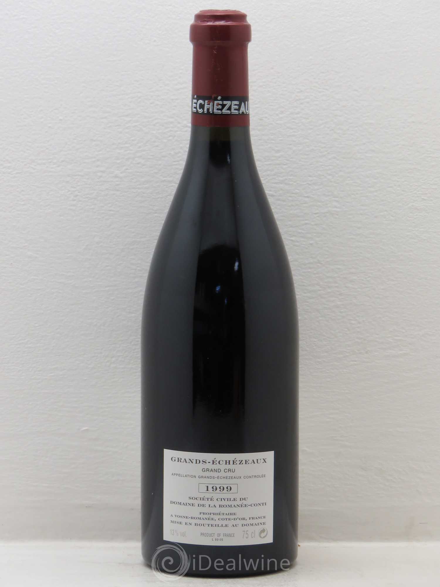 Grands-Echezeaux Grand Cru Domaine de la Romanée-Conti 1999 - Lot de 1 bouteille - 1