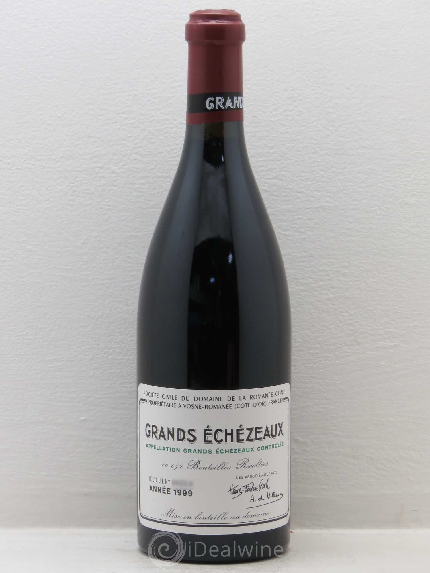 Grands-Echezeaux Grand Cru Domaine de la Romanée-Conti 1999 - Lot de 1 bouteille - 0