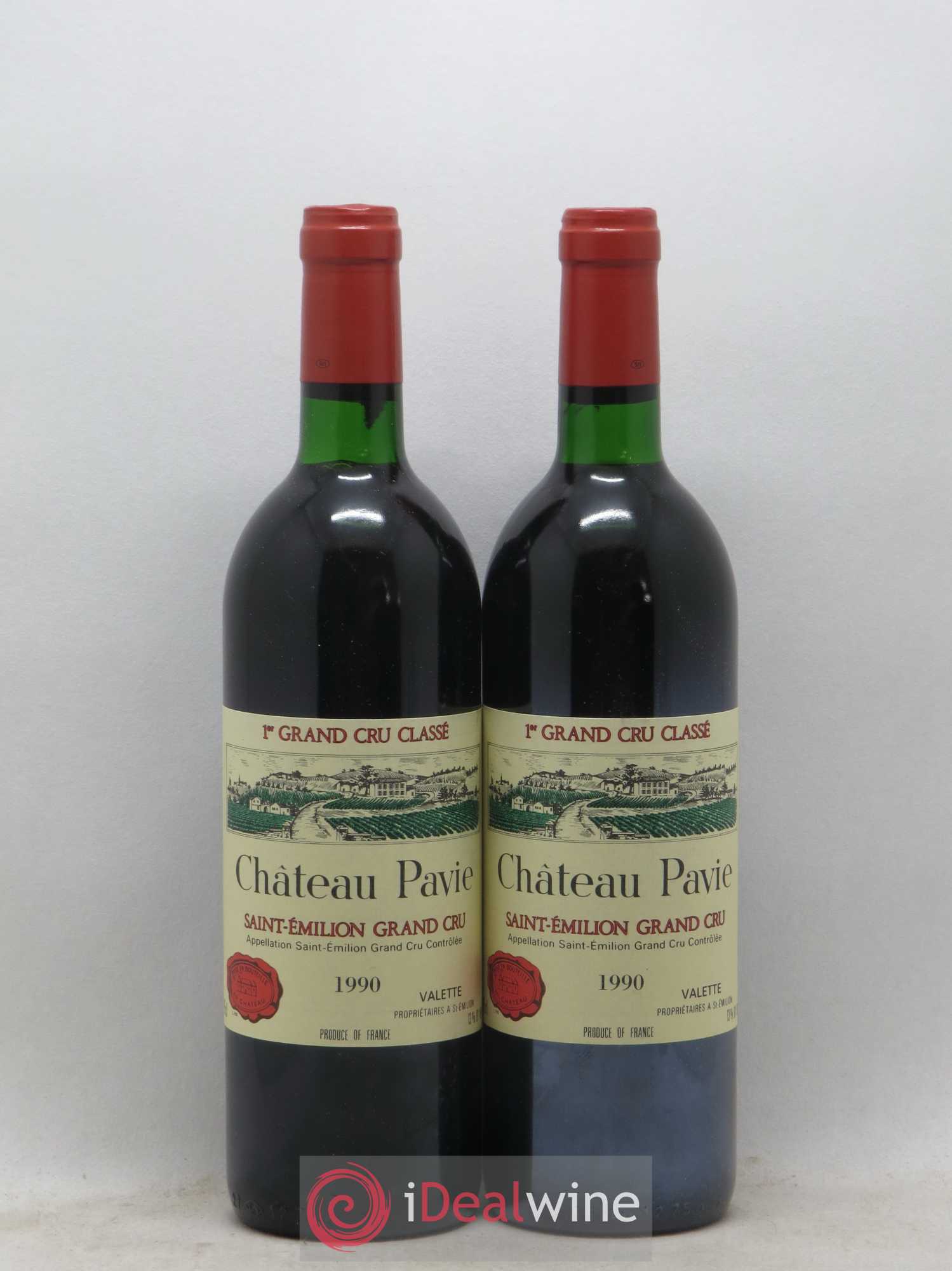 Château Pavie 1er Grand Cru Classé A 1990 - Lot de 2 bouteilles - 0