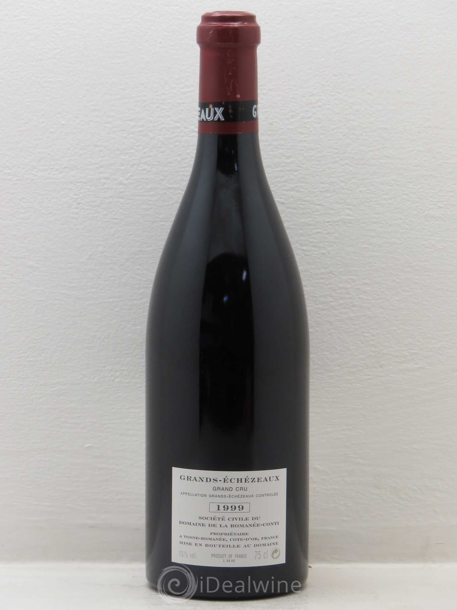 Grands-Echezeaux Grand Cru Domaine de la Romanée-Conti 1999 - Lot de 1 bouteille - 1