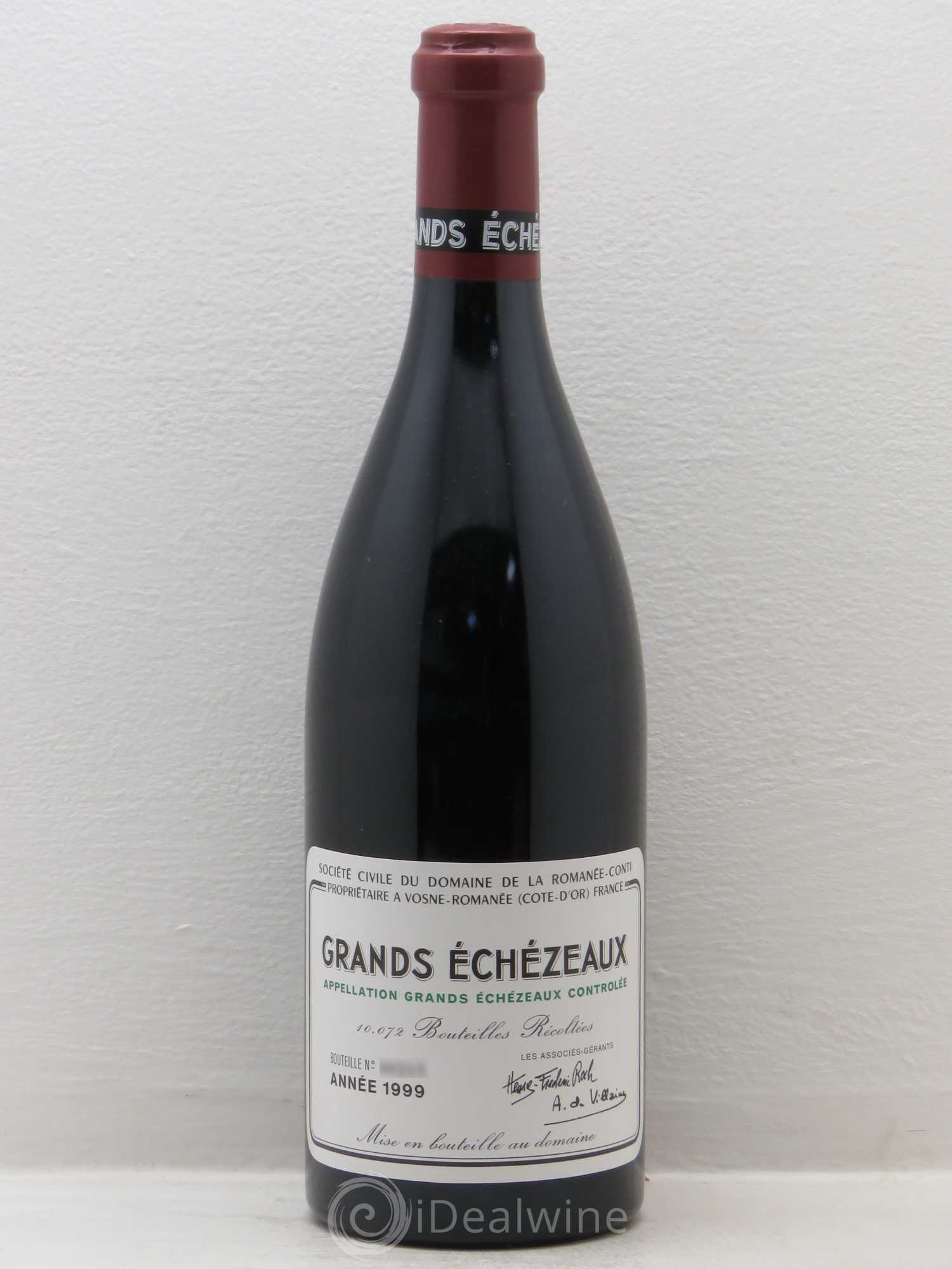 Grands-Echezeaux Grand Cru Domaine de la Romanée-Conti 1999 - Lot de 1 bouteille - 0