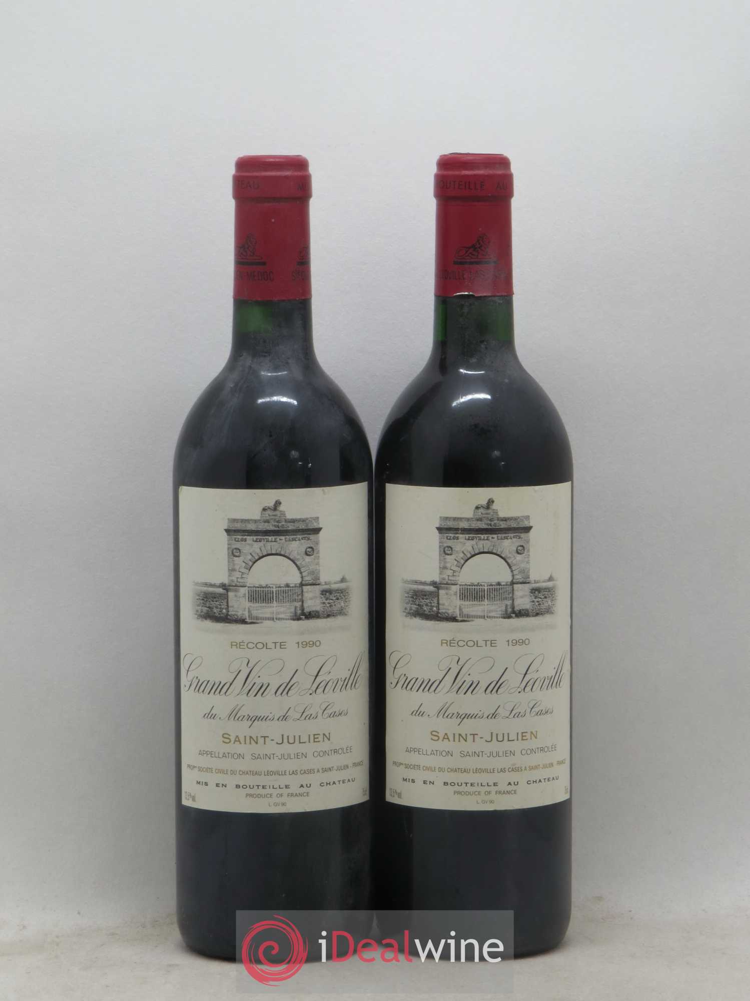 Château Léoville Las Cases 2ème Grand Cru Classé 1990 - Lot de 2 bouteilles - 0